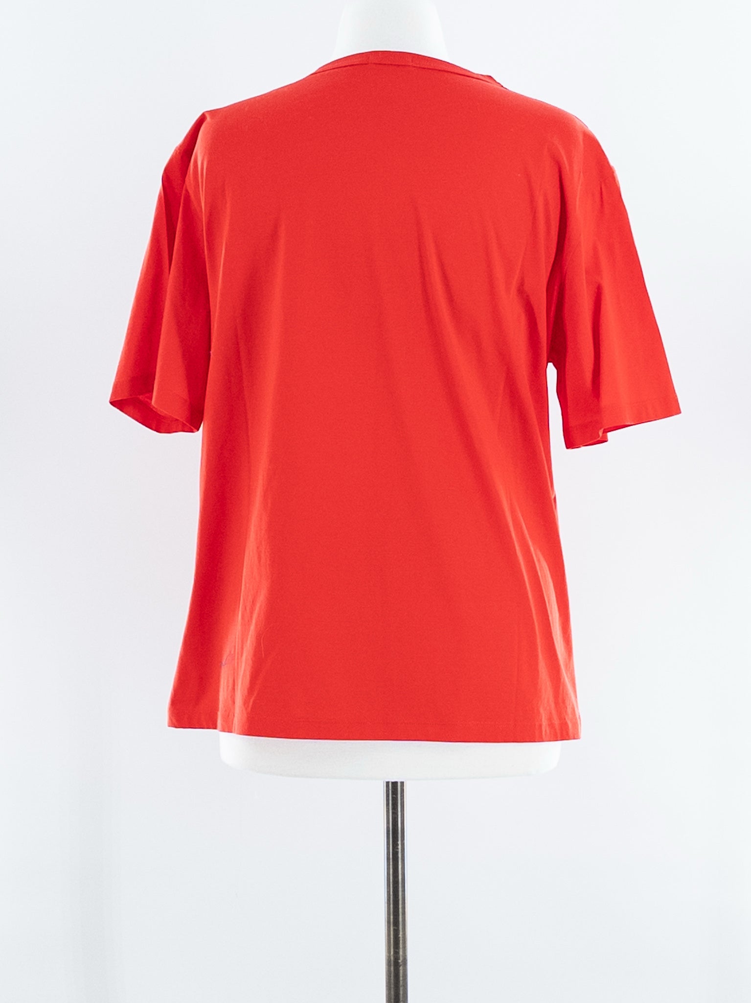 Marimekko Red Flocked Cotton Short Sleeve Size XL T Shirt