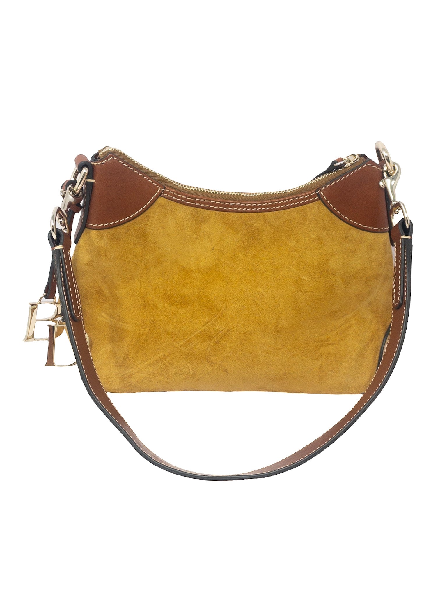 Dooney & Bourke Caramel Tan Stitch Suede Purse