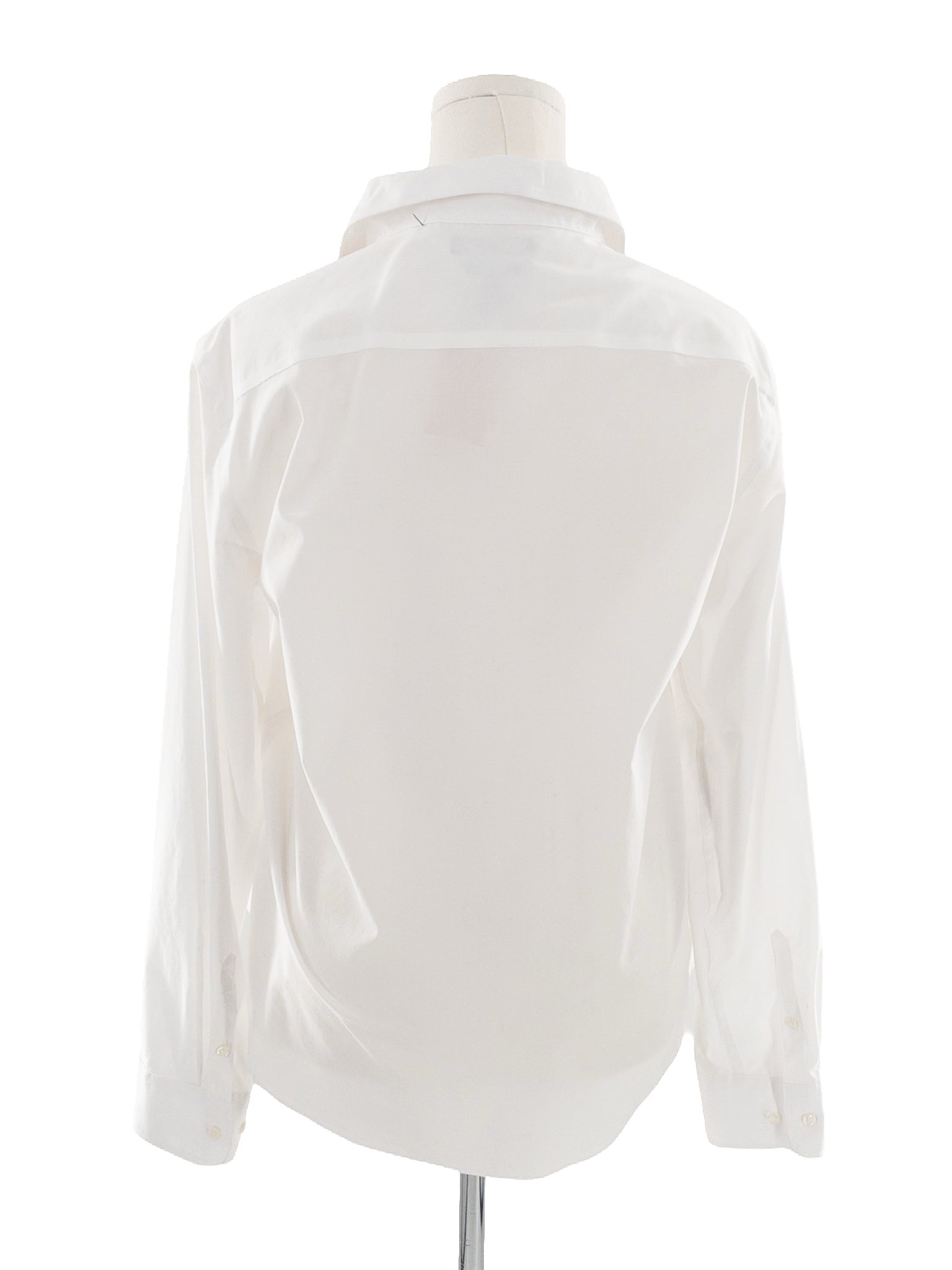 Chaps White Cotton Blend Long Sleeve Size XL Blouse