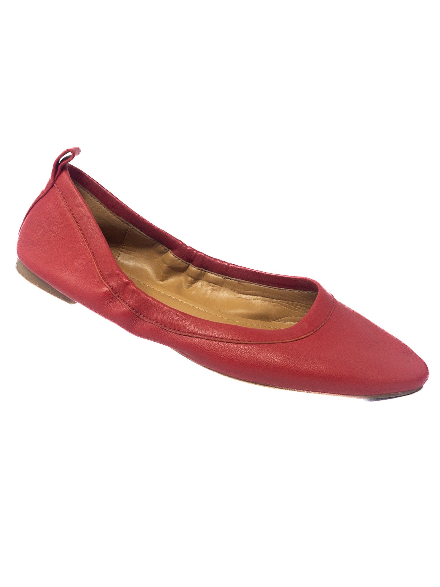 J Crew Red Leather 8.5 Flats
