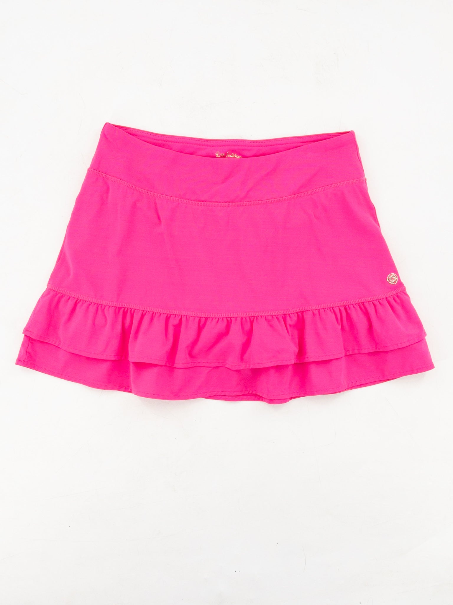 Lilly Pulitzer Pink Ruffle Stretch Size S Skorts/Active