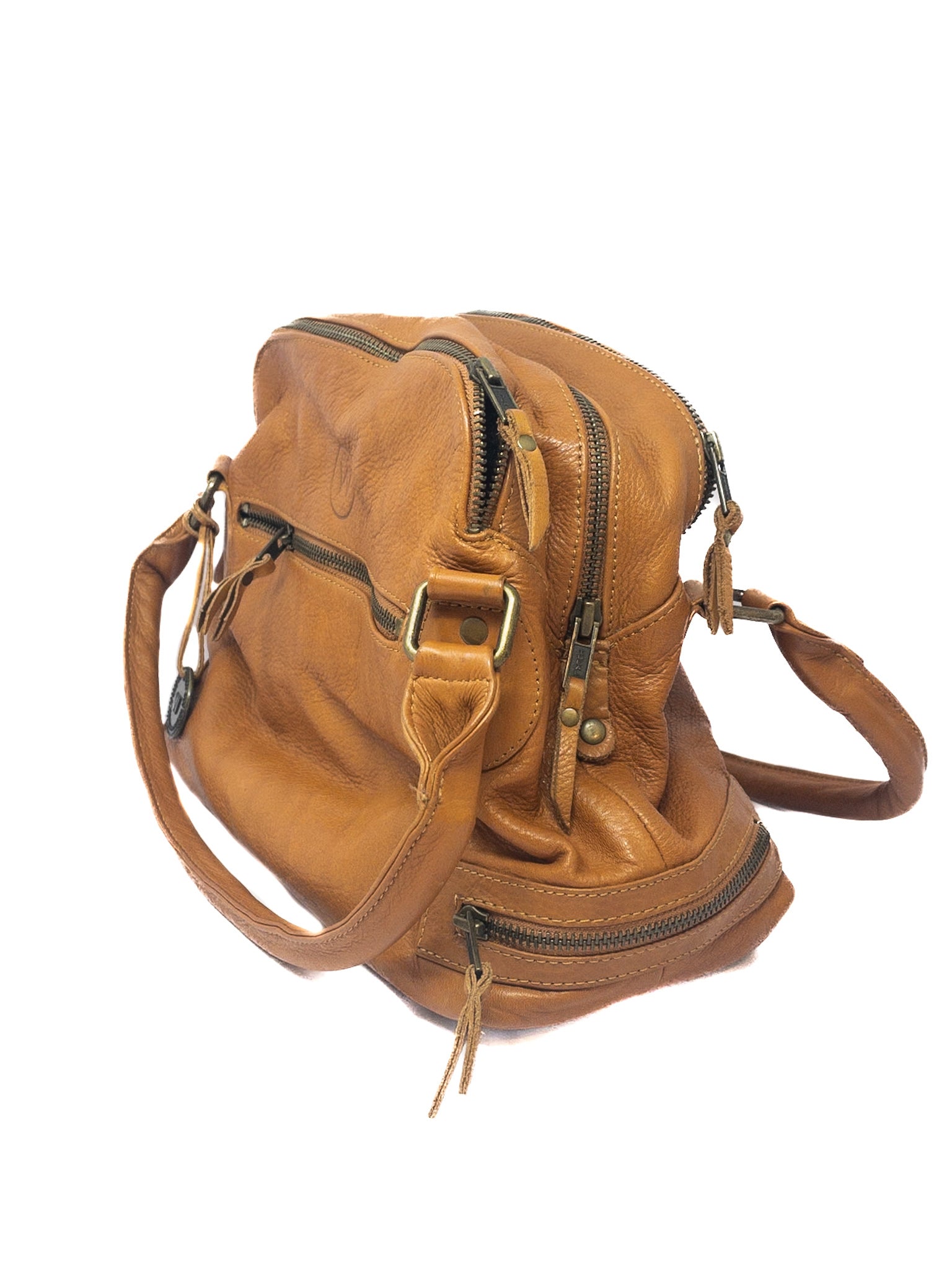 Wanderers Travel Co Whiskey Distressed Leather Purse