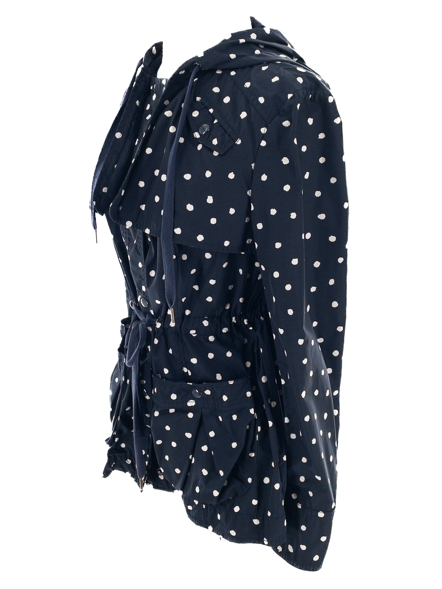 Daughters of the Liberation Navy White Polka Dot Nylon Blend Size 6 Jacket