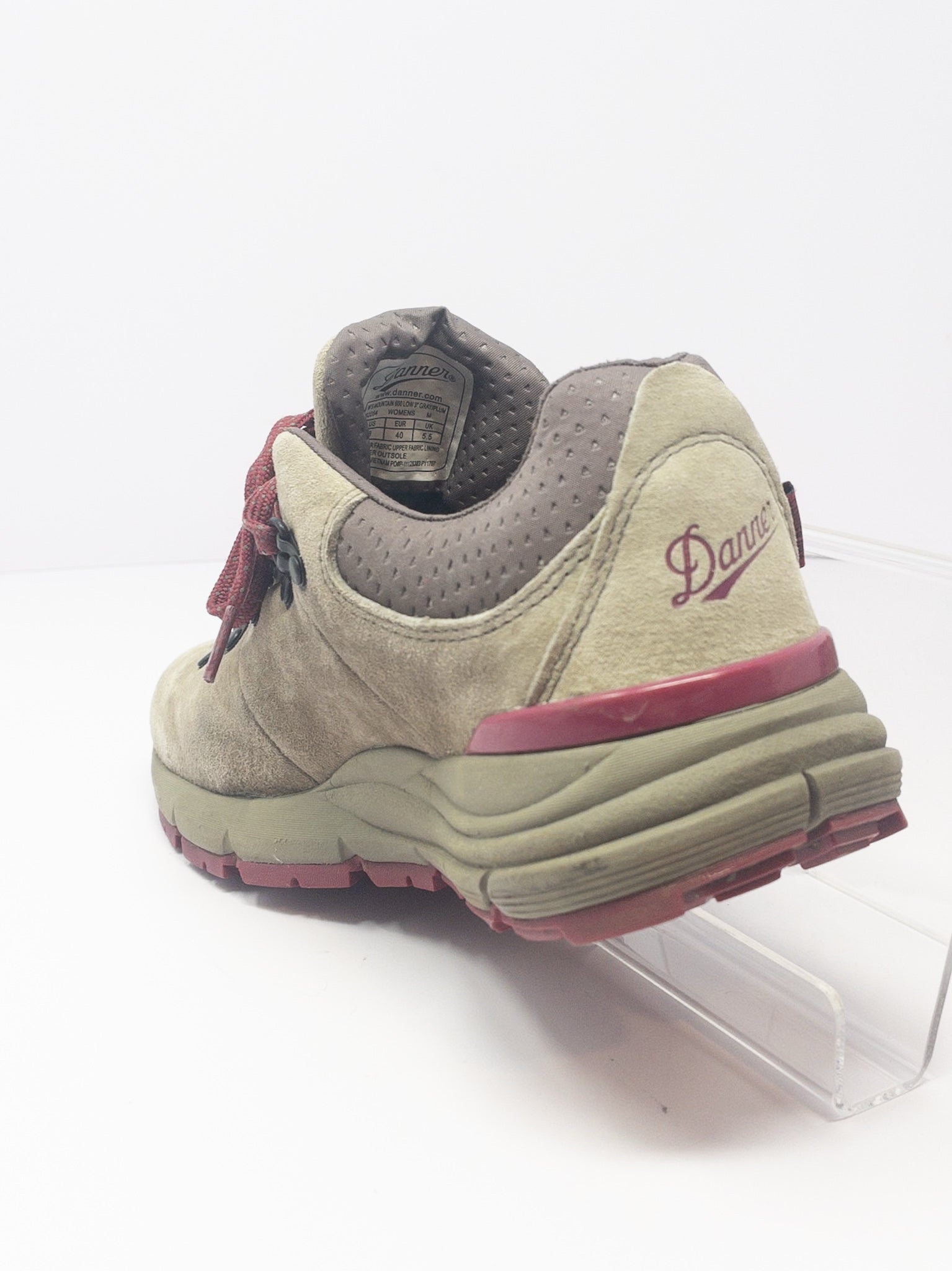 Danner Stone Burgundy Tie Leather 8 Shoes