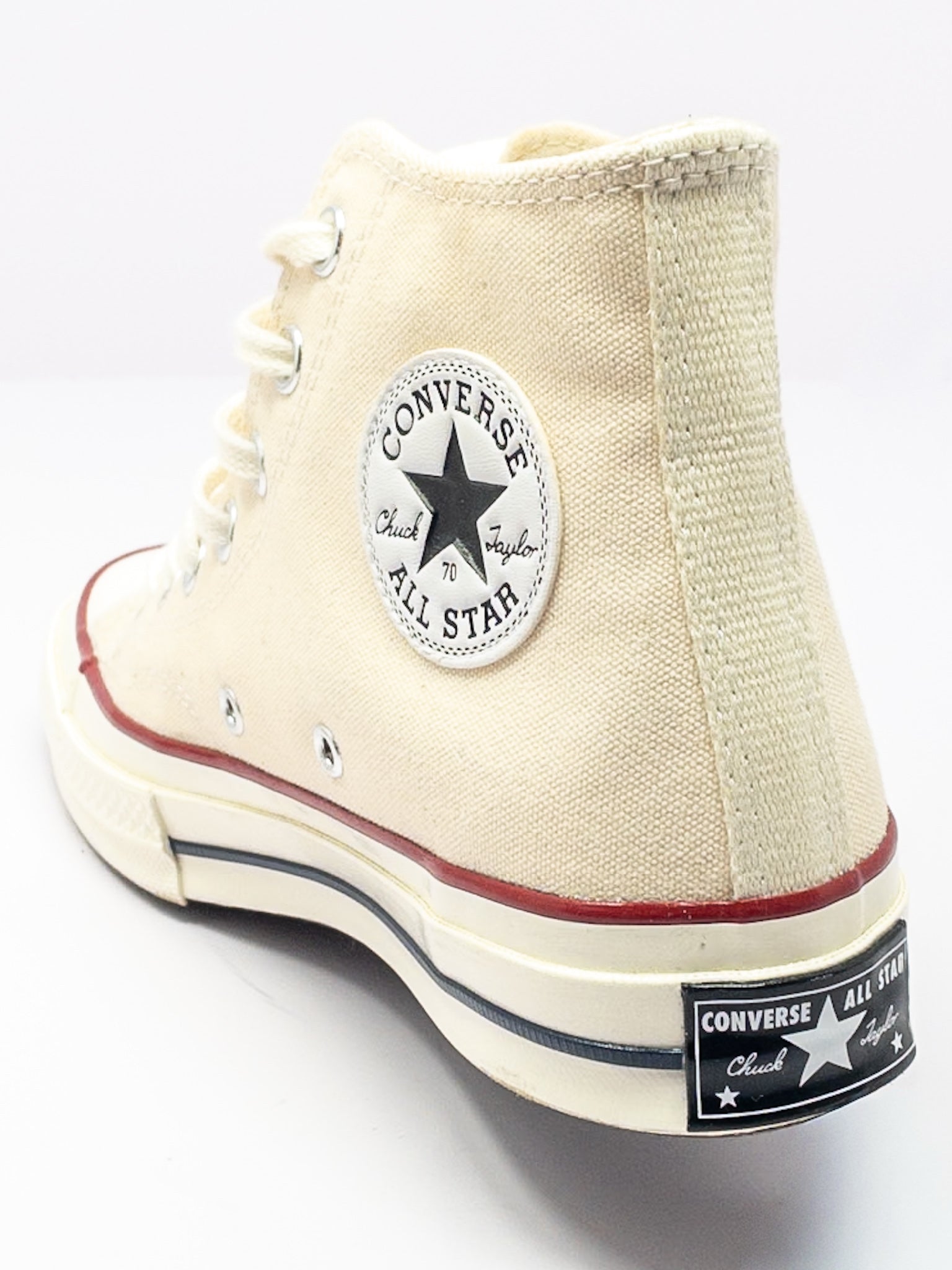Converse Cream Tie Canvas 7 Sneakers