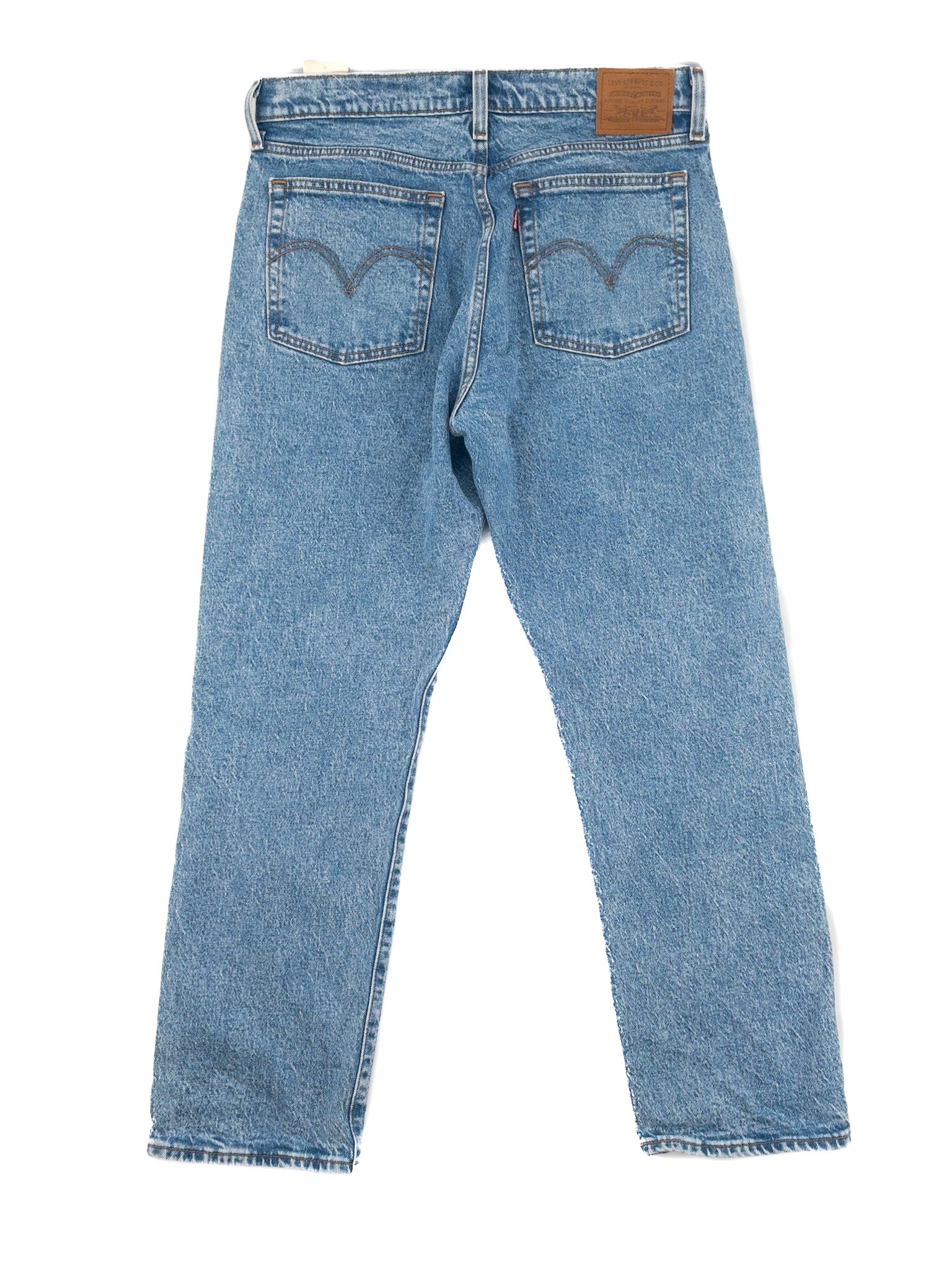 Levi Blue Washed Denim Straight Size 10 Jeans