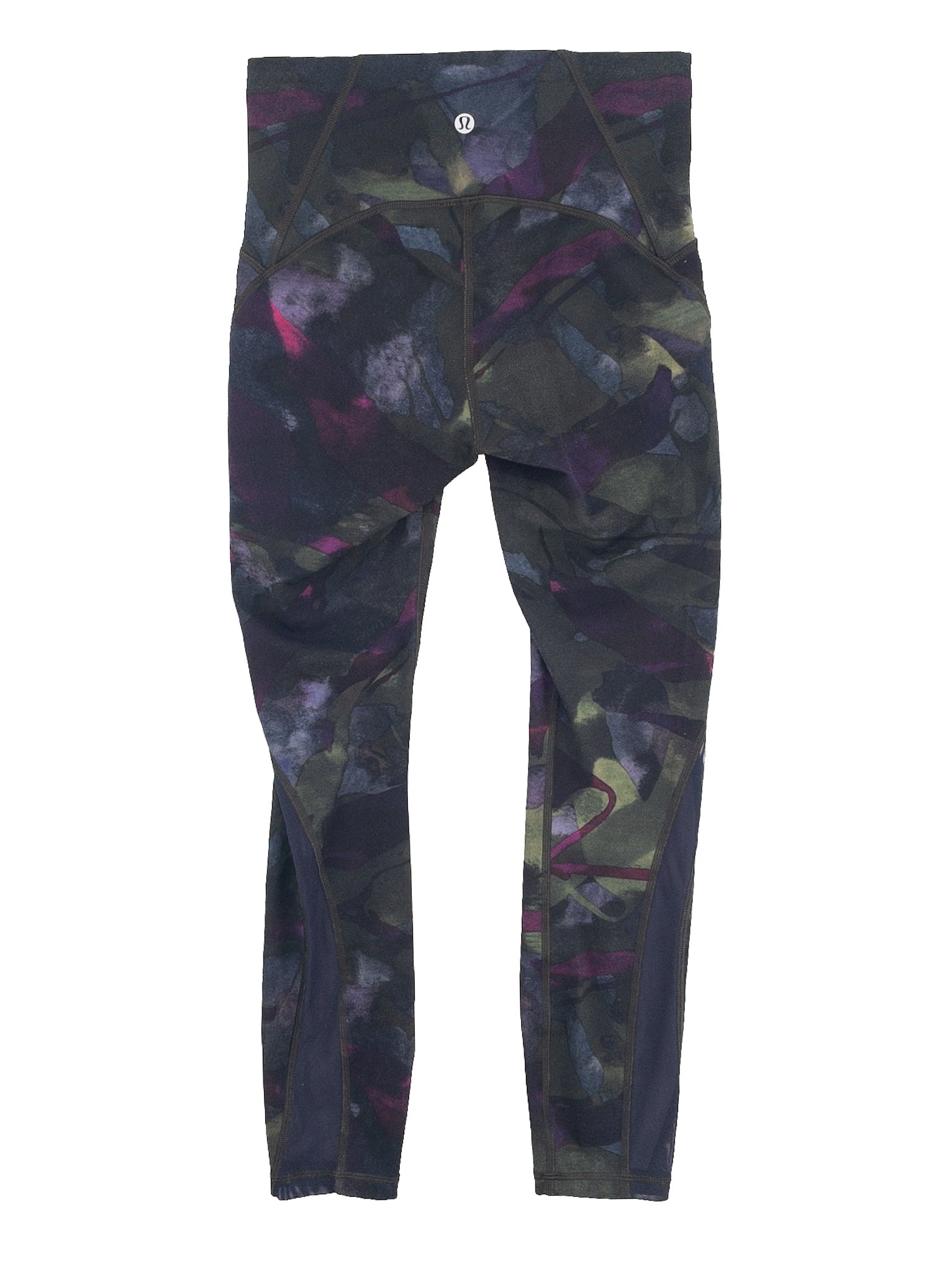 Lululemon Multi-Color Print Nylon Blend Size 4 Pants/Active