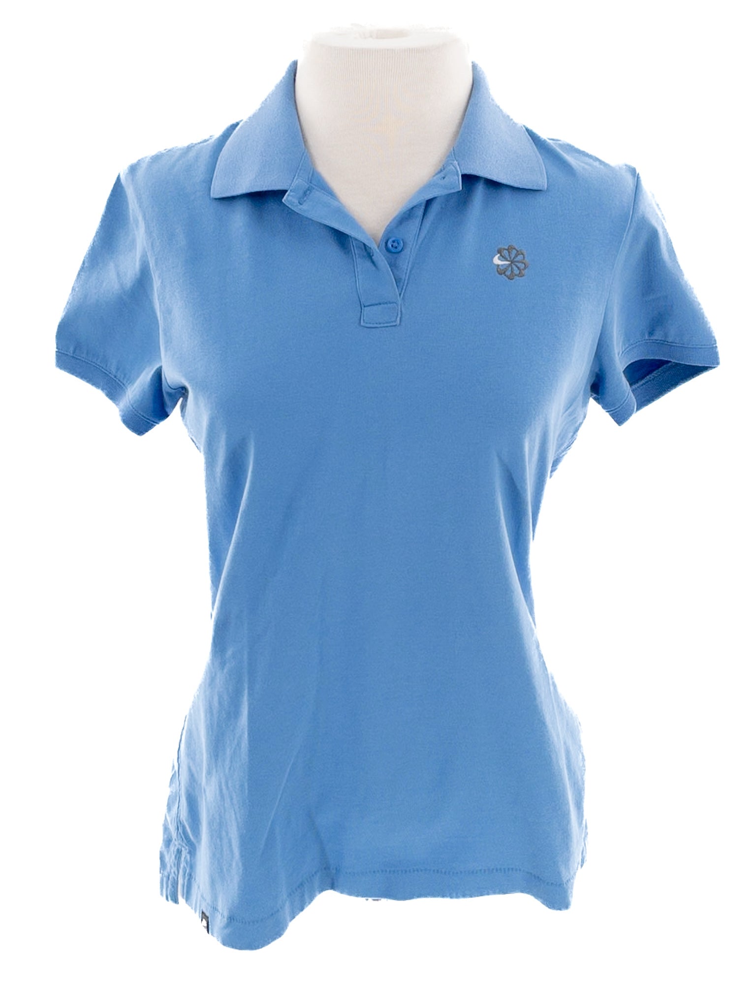Nike Blue Logo Cotton Blend Short Sleeve Size M T Shirt