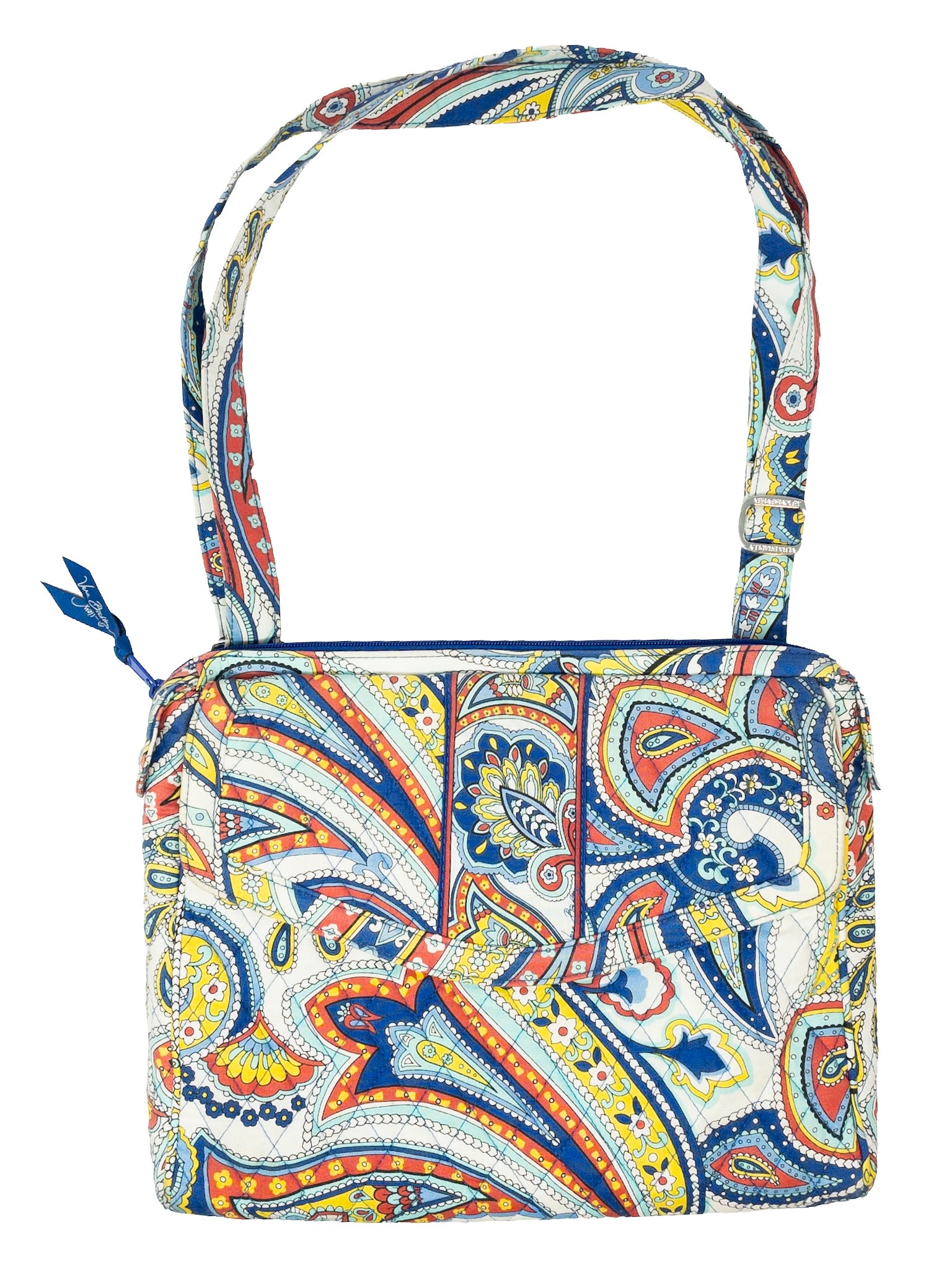 Vera Bradley Blue Multi Paisley Cotton Blend Tote
