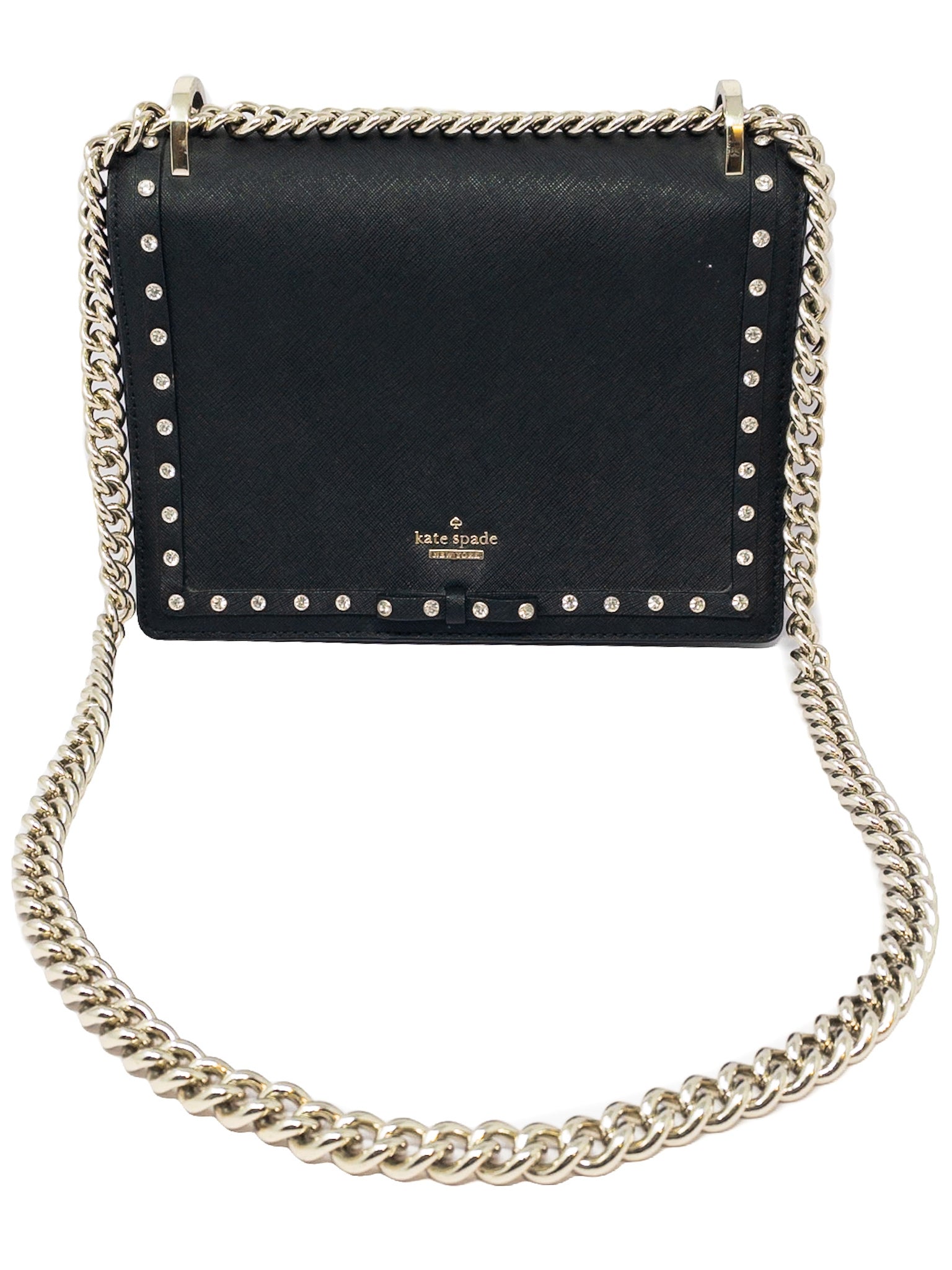 Kate Spade Black Jeweled Leather Purse