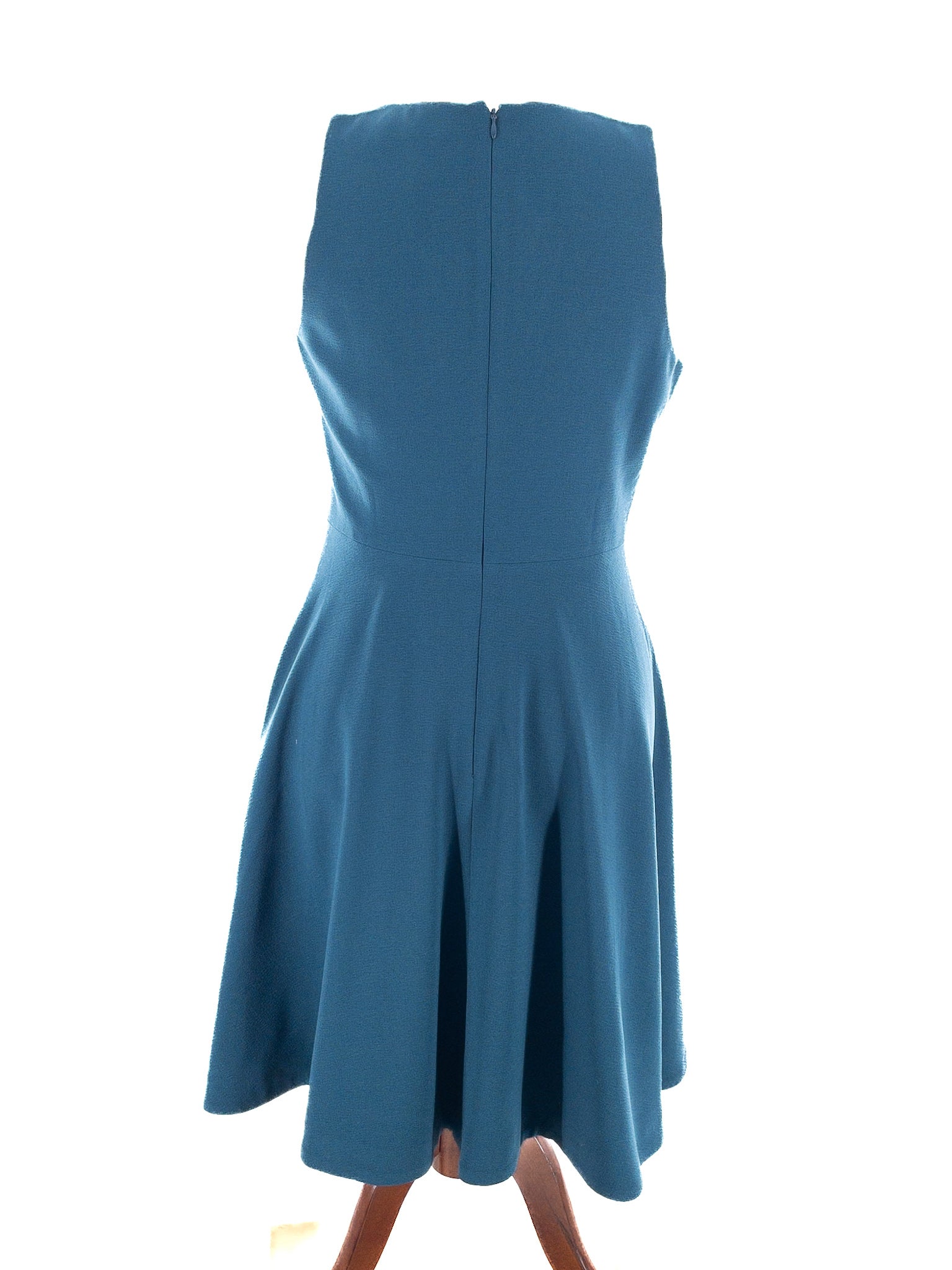 Dress The Population Peacock Blue Polyester Blend Sleeveless Size L Dress