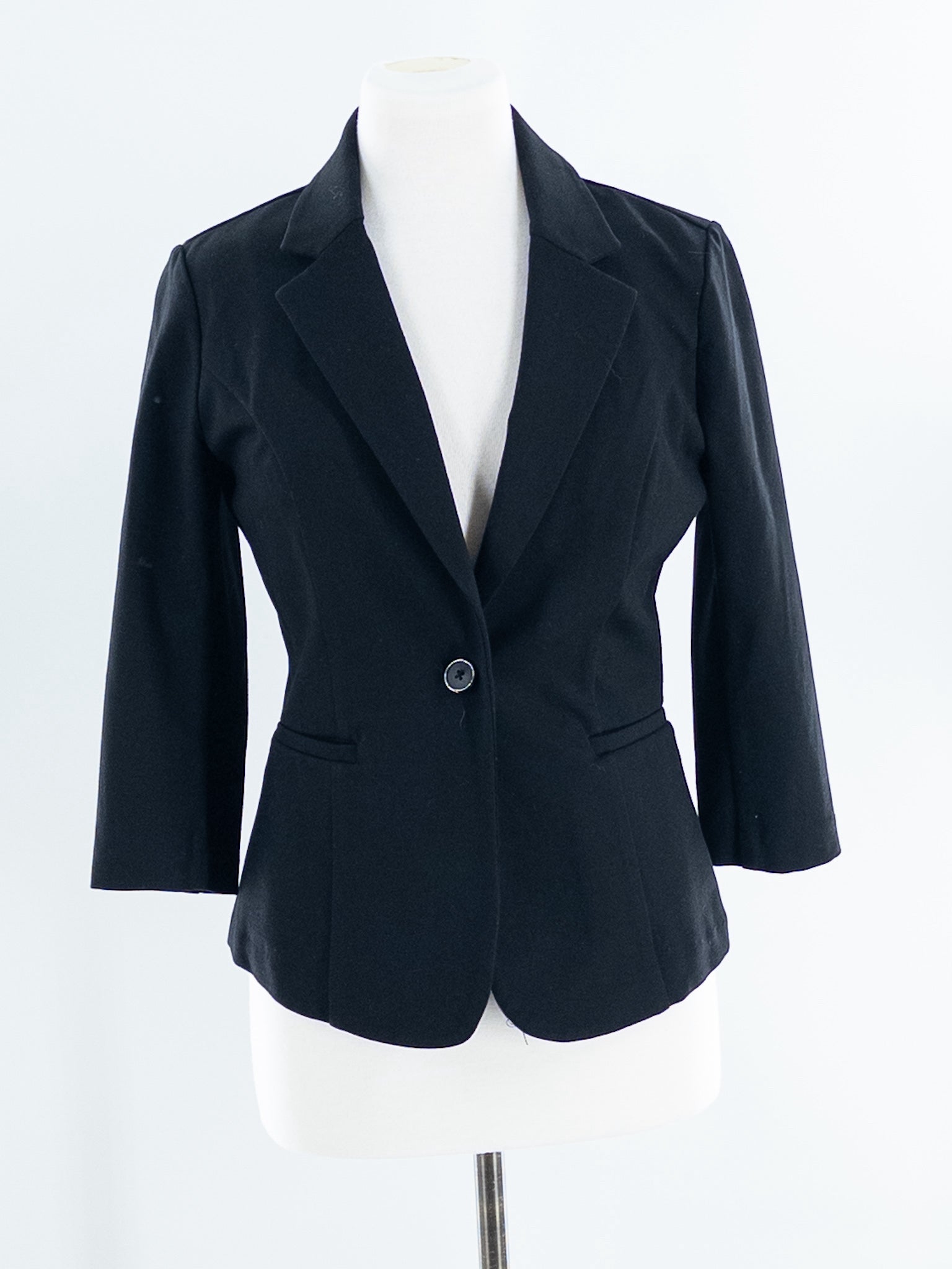 41 Hawthorn Black Rayon Blend Size S Blazer