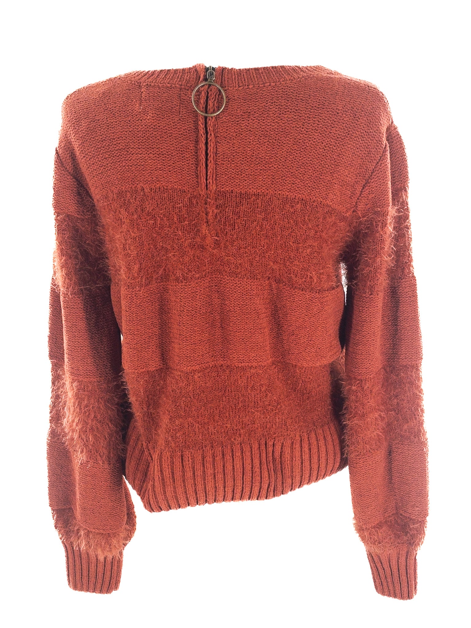 Hippie Rose Brick Texture Acrylic Size S Sweaters