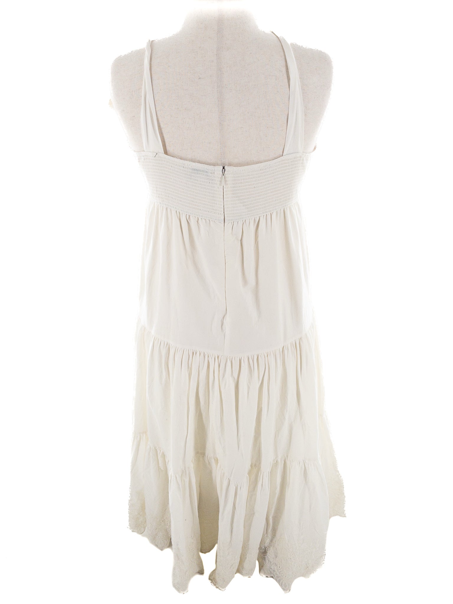 Jason Wu Cream Cotton Blend Tiers Size XL Dress