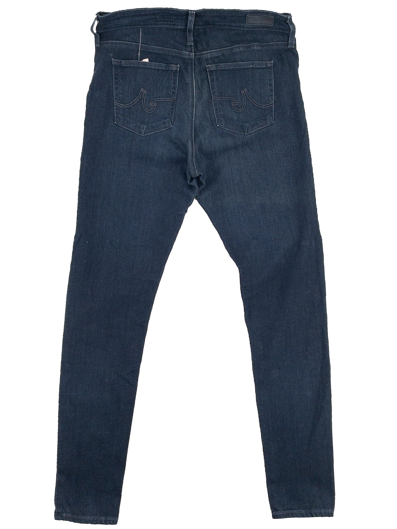 AG Indigo Whiskered Cotton Blend Slim Size 8 Jeans