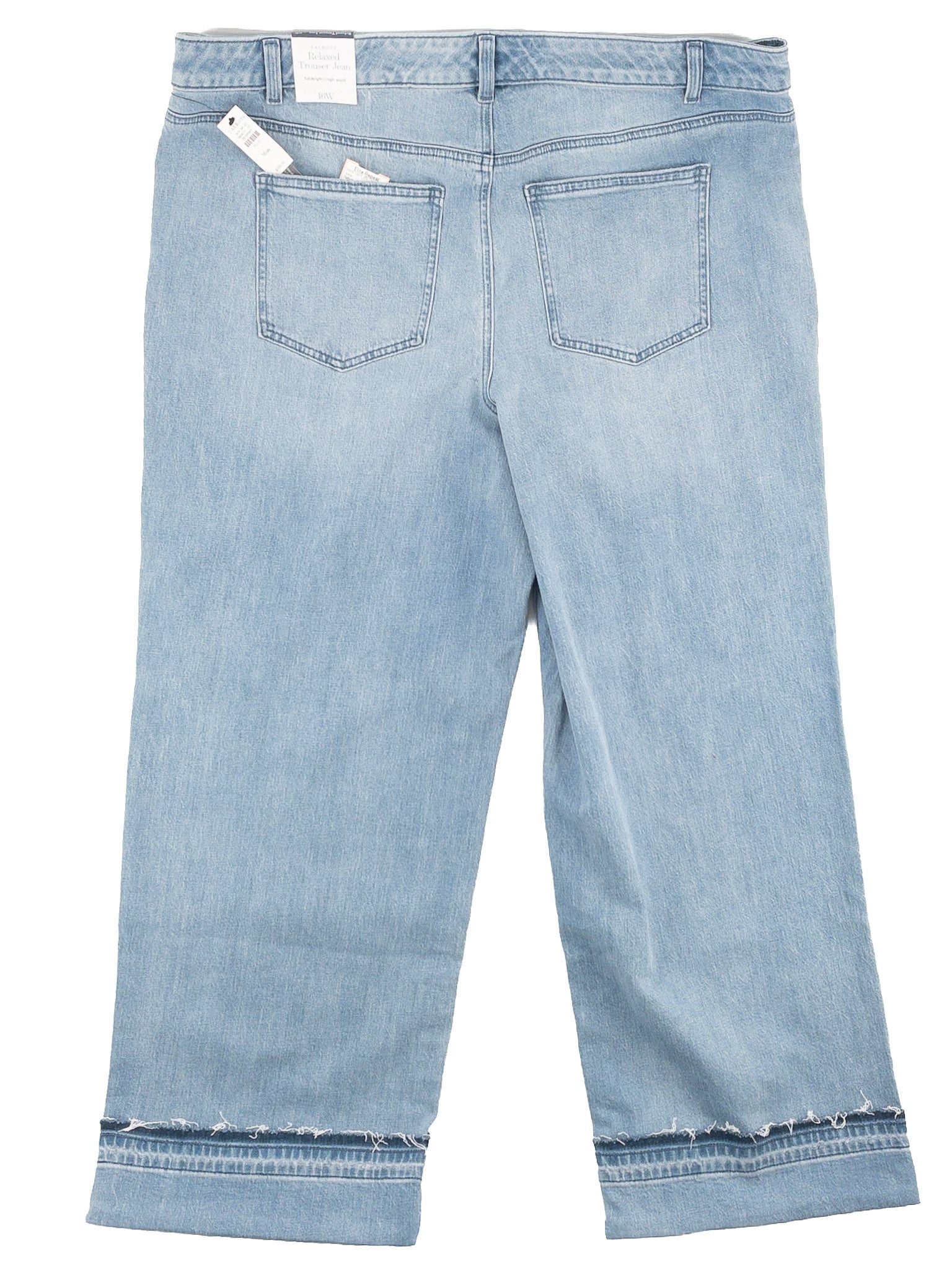 Talbots Blue Washed Denim Trouser Size 16W Jeans