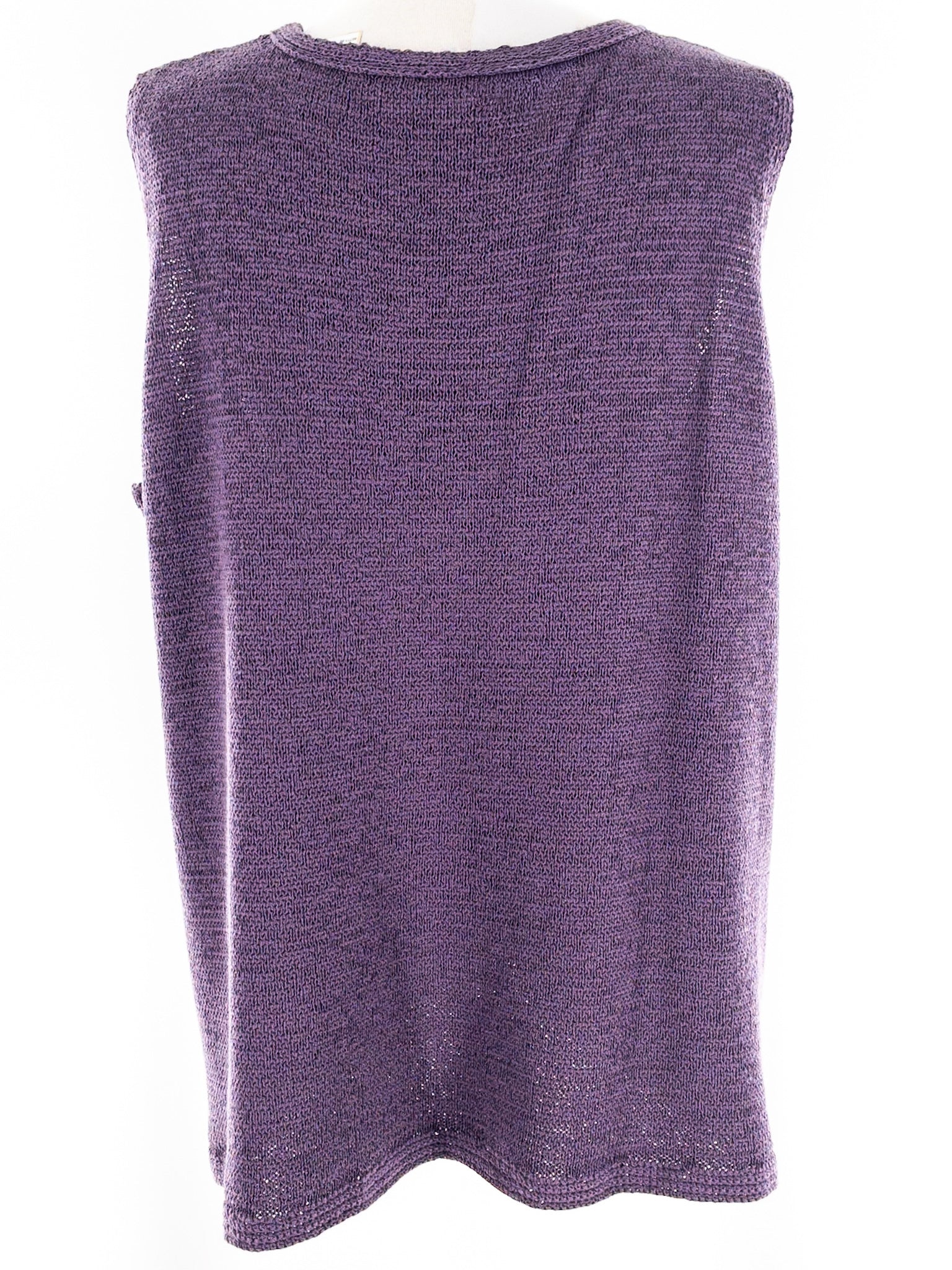 Pendleton Plum V Neck Cotton Blend Size 2X Cardigan