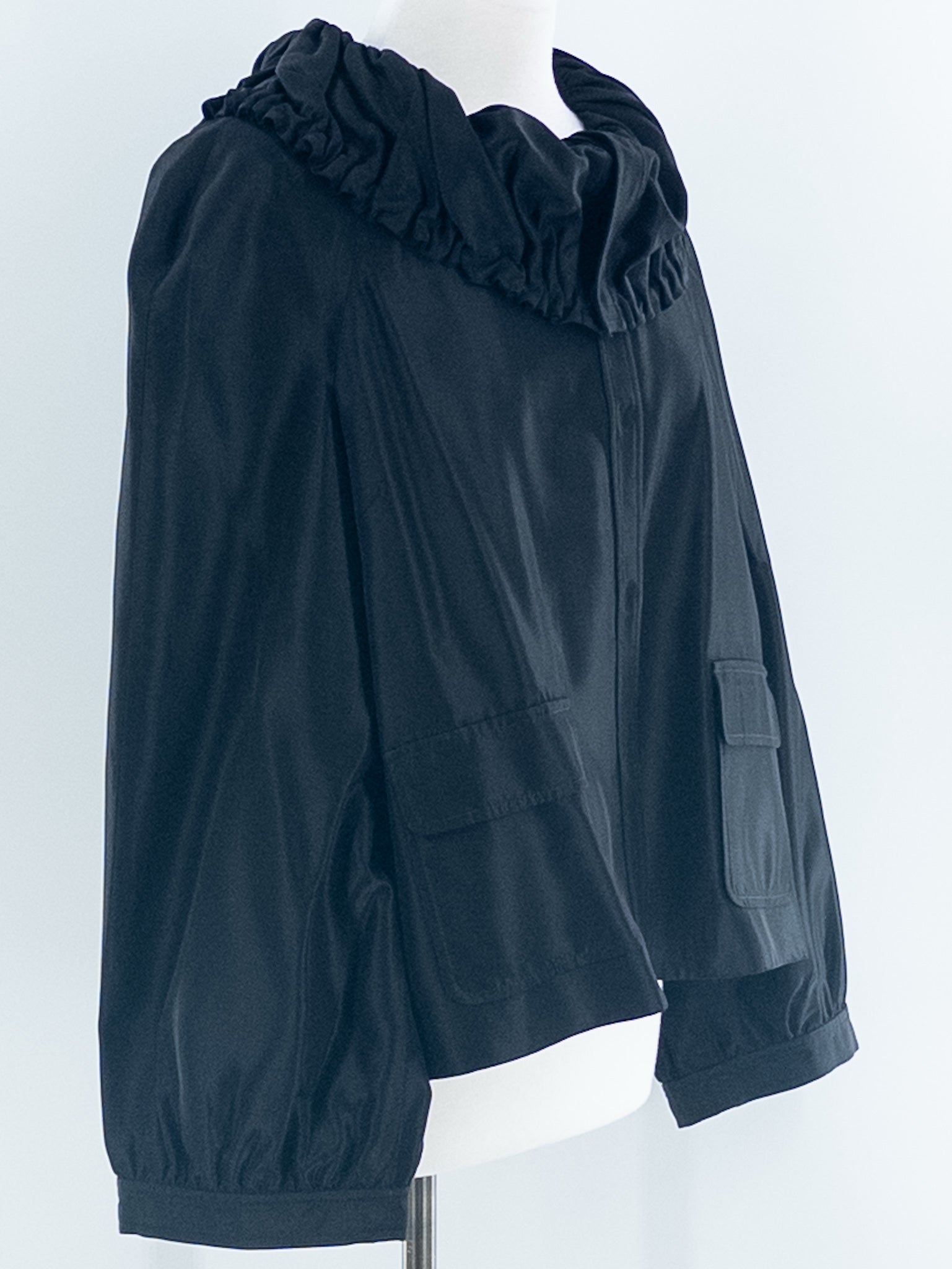 St. John Black Acetate Blend Size XL Blazer