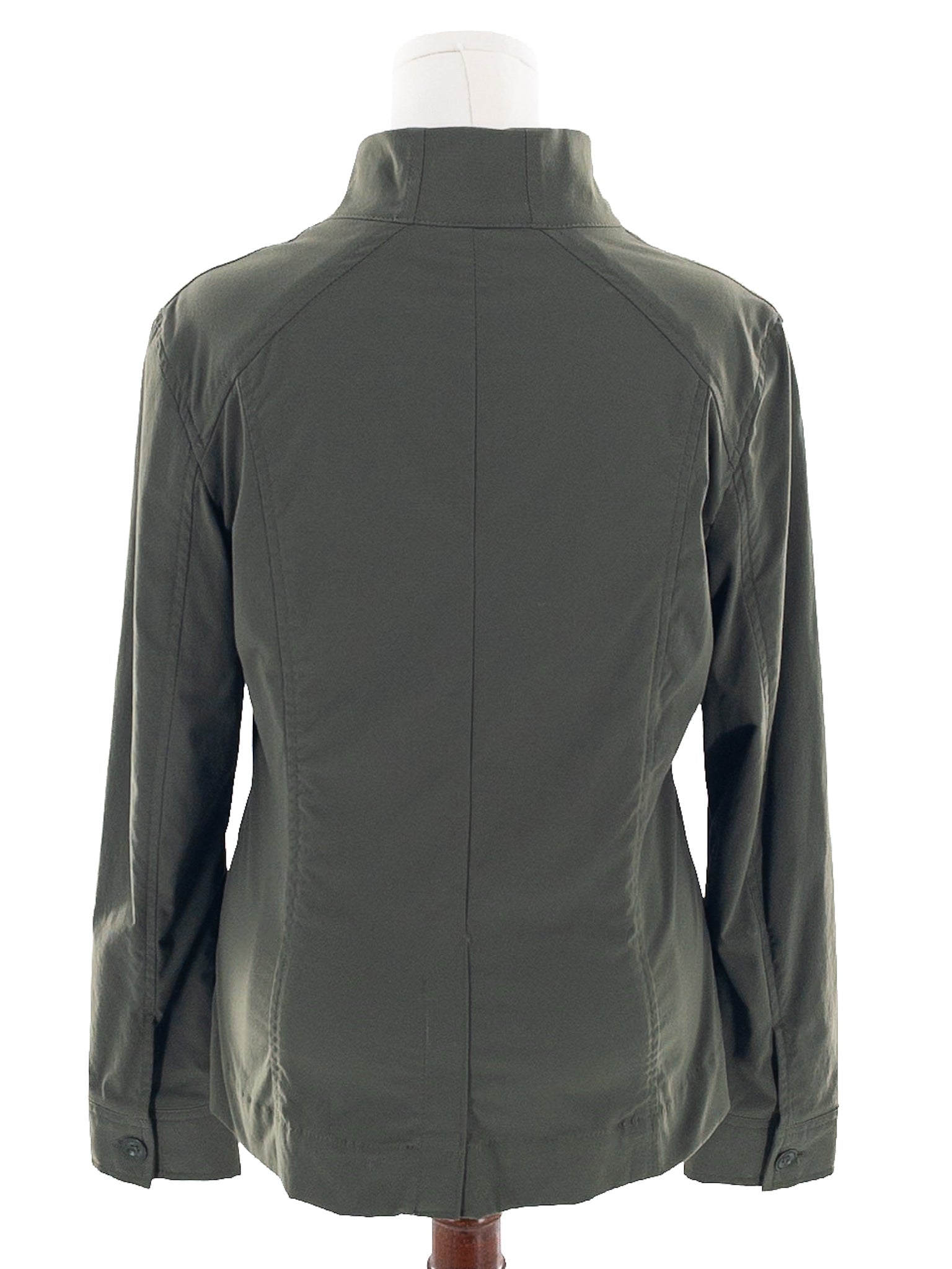 Eddie Bauer Forest Green Zip Polyester Blend Size 12 Jacket