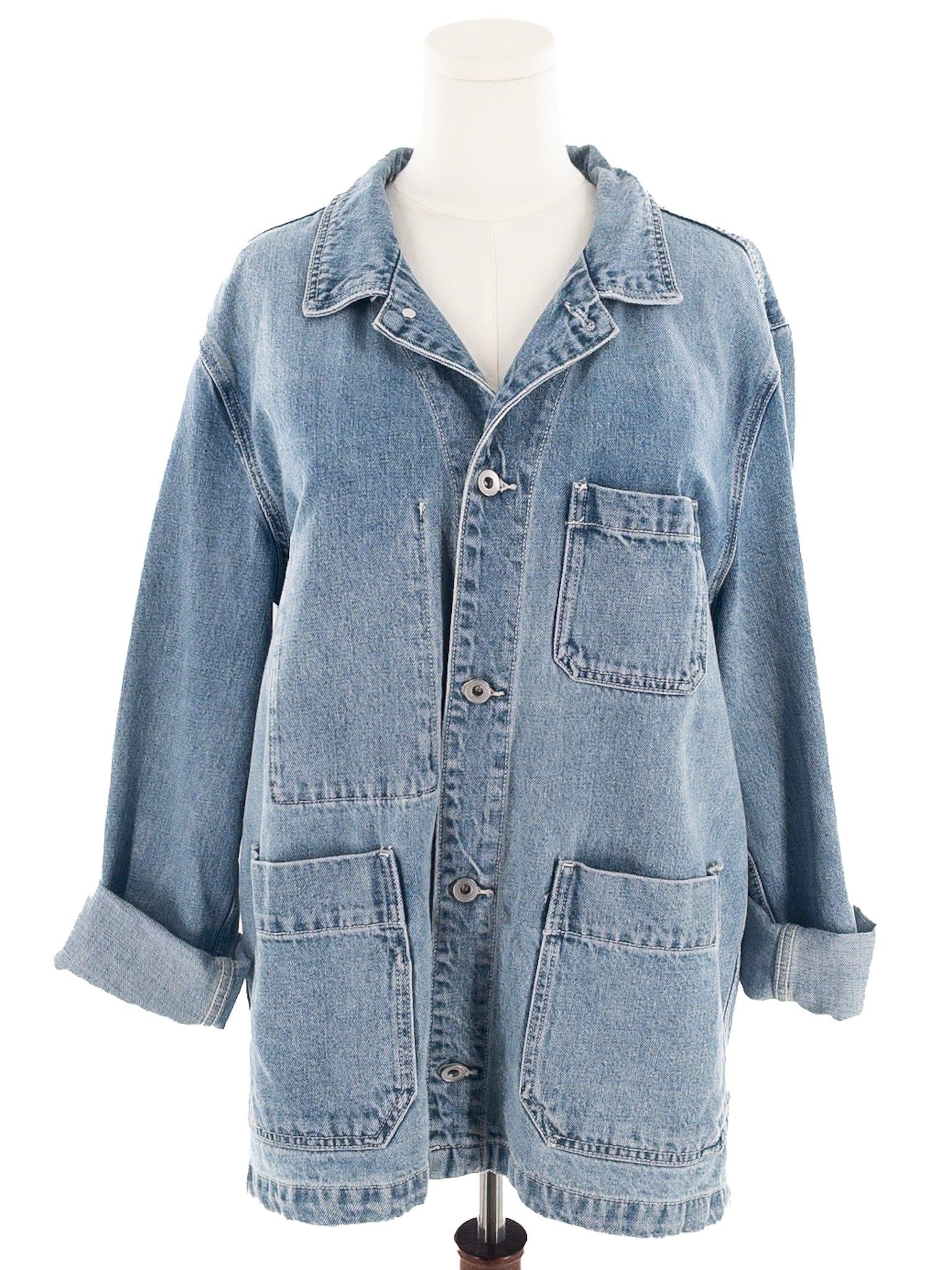 alex mill Blue Washed Denim Size XXL Blazer