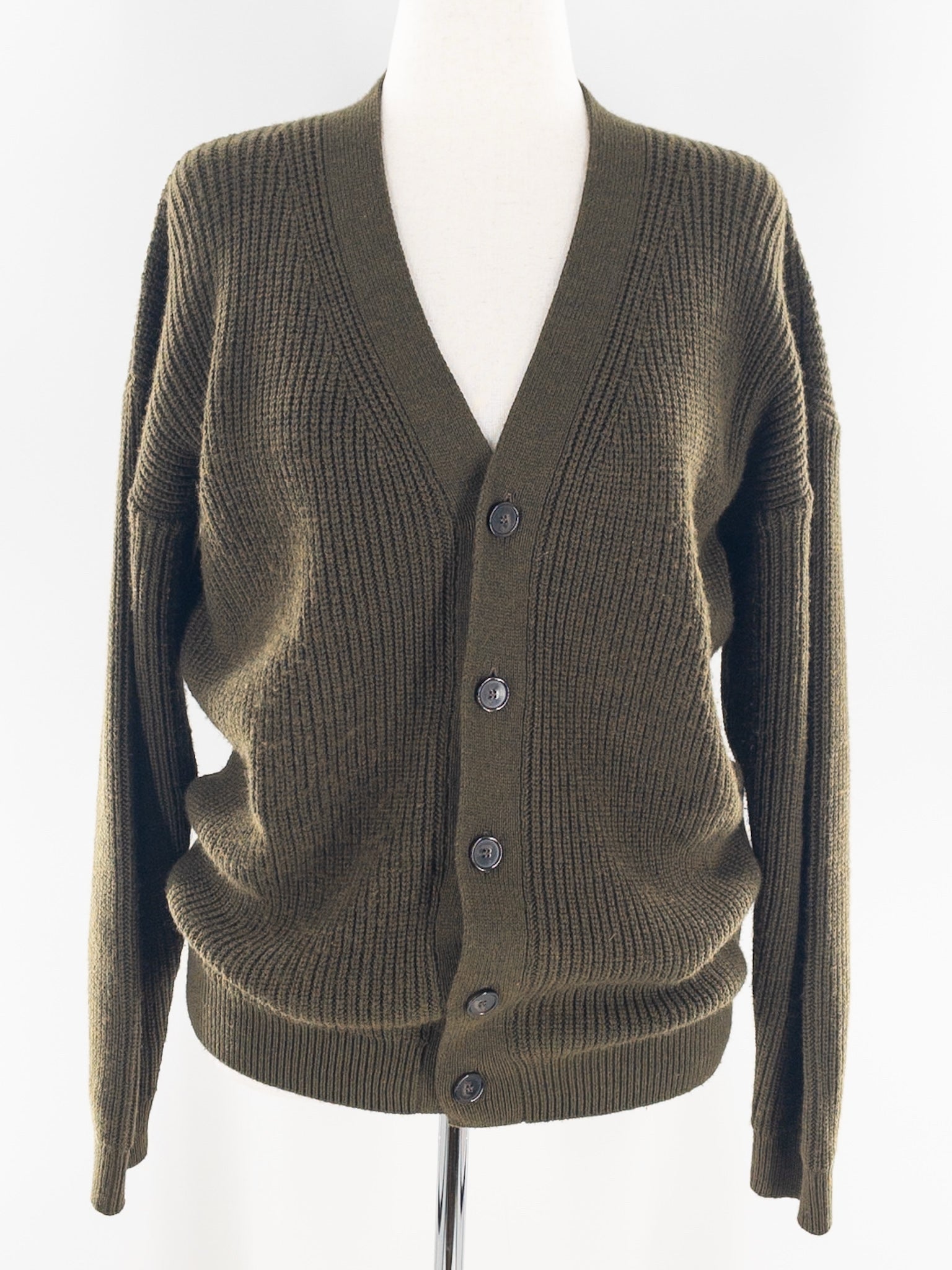 Jenni Kayne Olive Mohair Blend Size M Cardigan