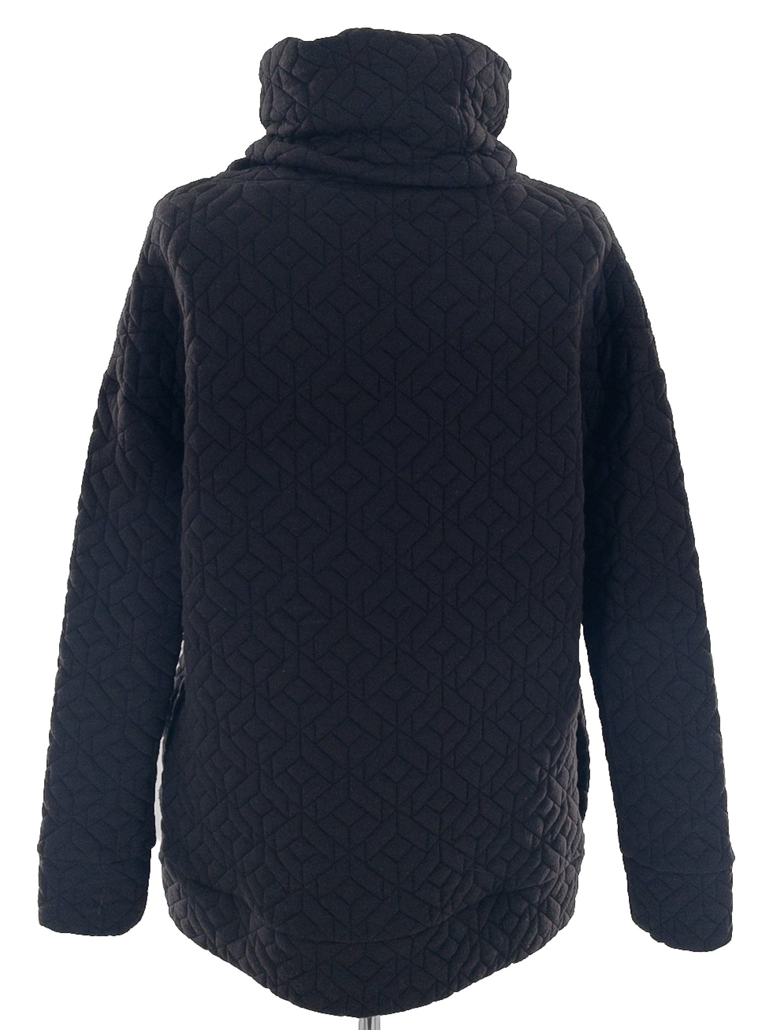 Gap Black Quilt Polyester Blend Size S Sweatshirt