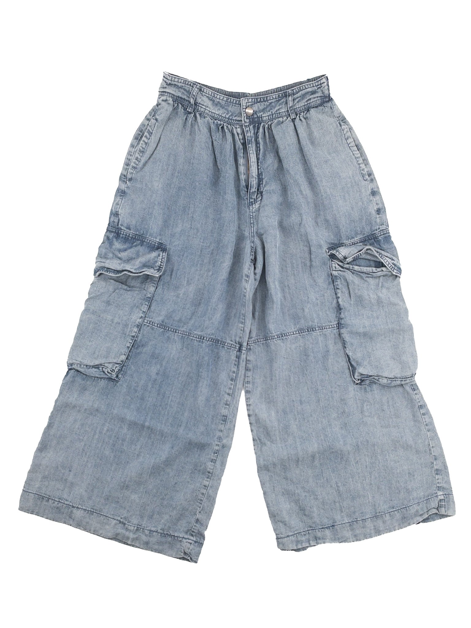 Easel Chambray Tencel Wide Leg Size S Pants