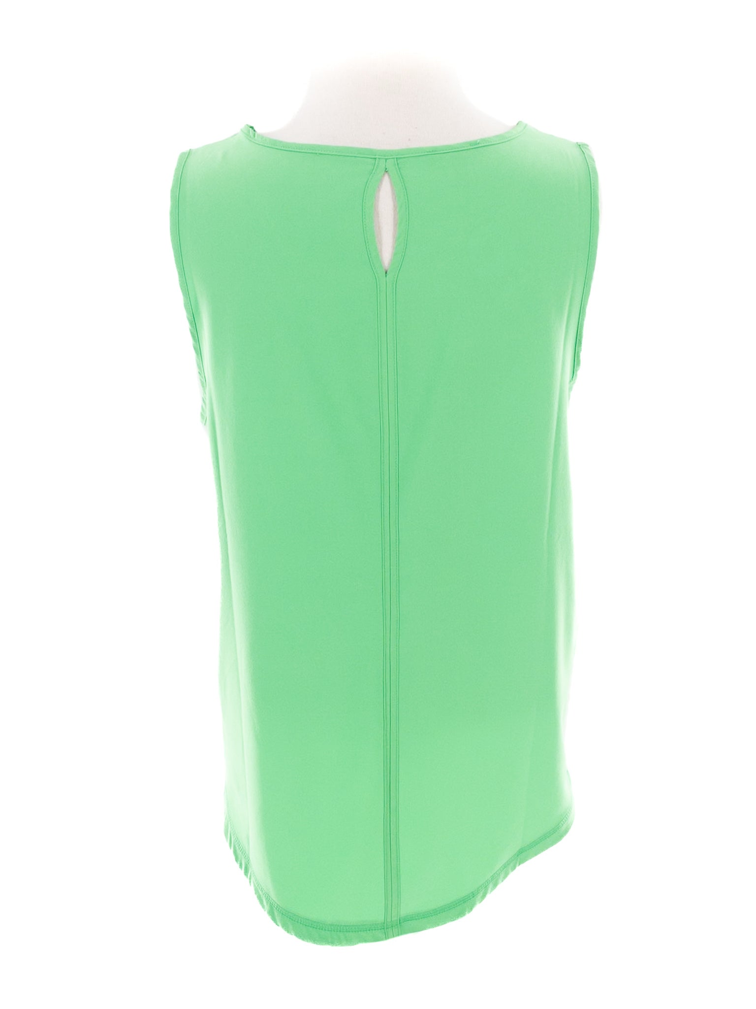 Talbots Green Polyester Blend Sleeveless Size S Blouse