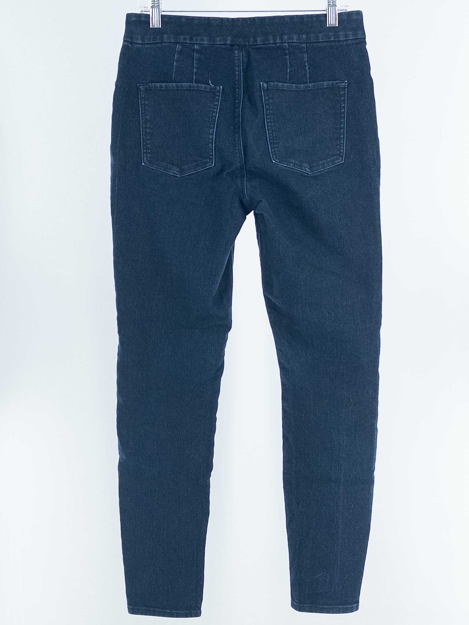 White House Black Market Navy Washed Cotton Blend Pull On Size 6 Jeans