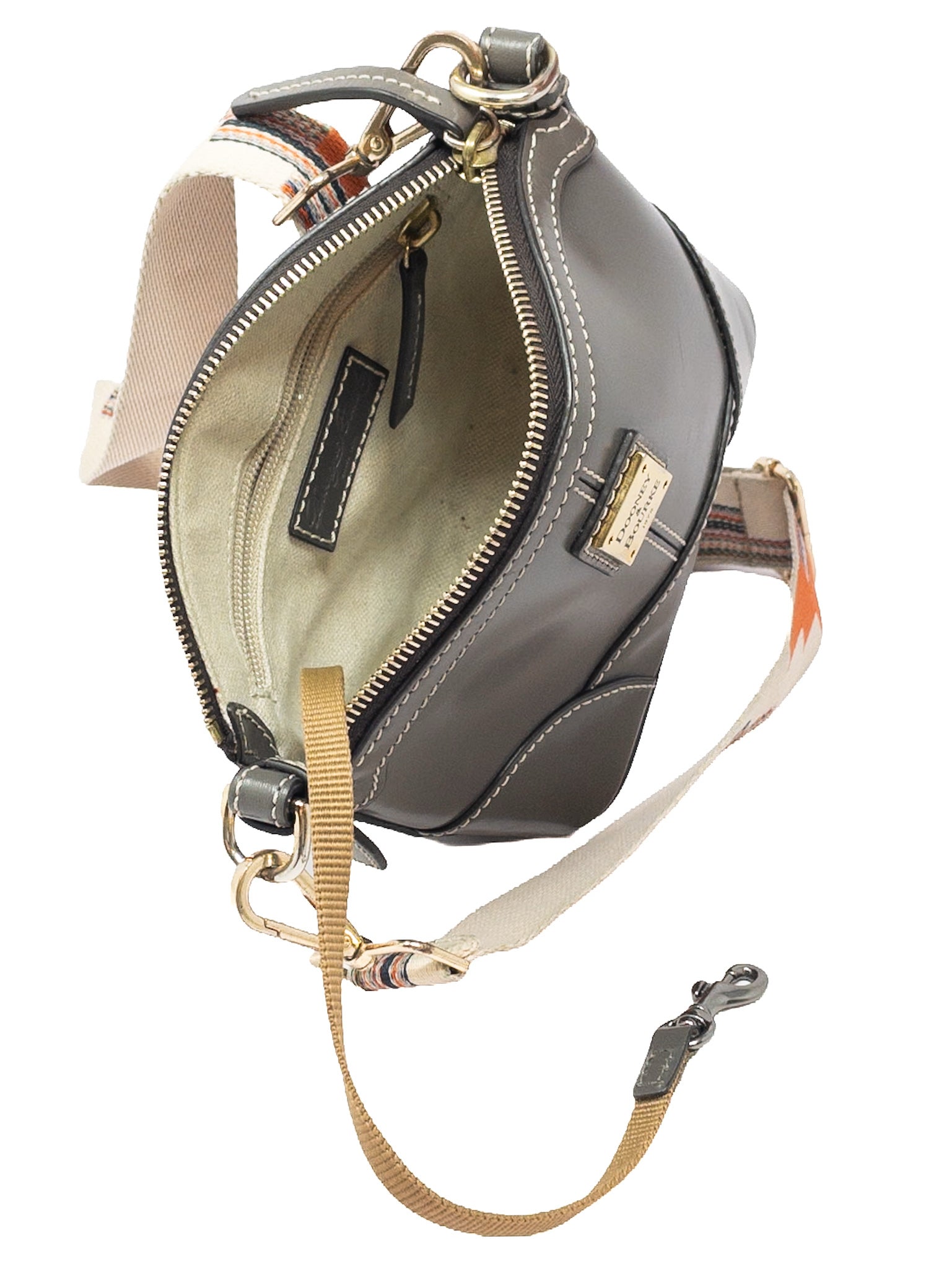 Dooney & Bourke Gray Color Block Leather Purse