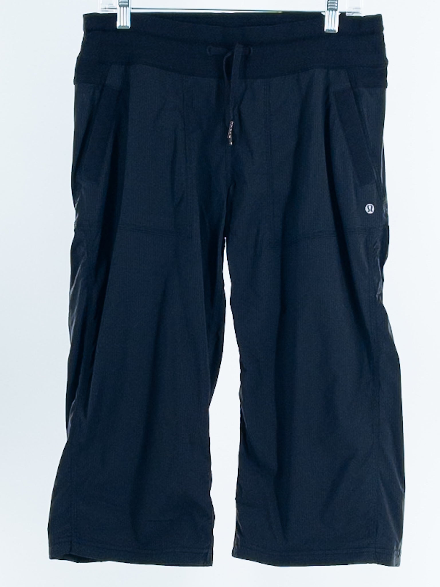 Lululemon Black Drawstring Nylon Blend Size 10 Pants/Active