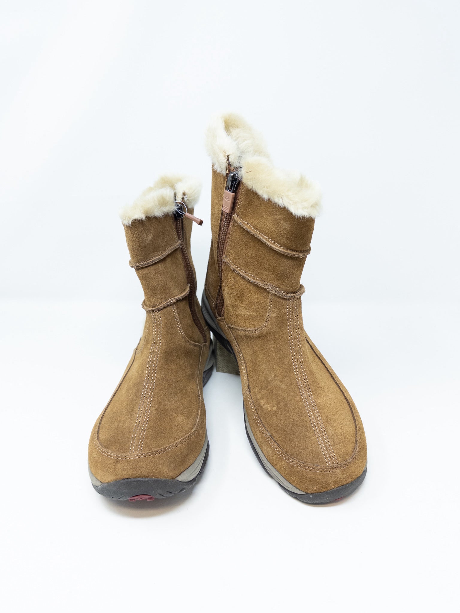 Easy Spirit Camel Fleece Suede 8 Boots