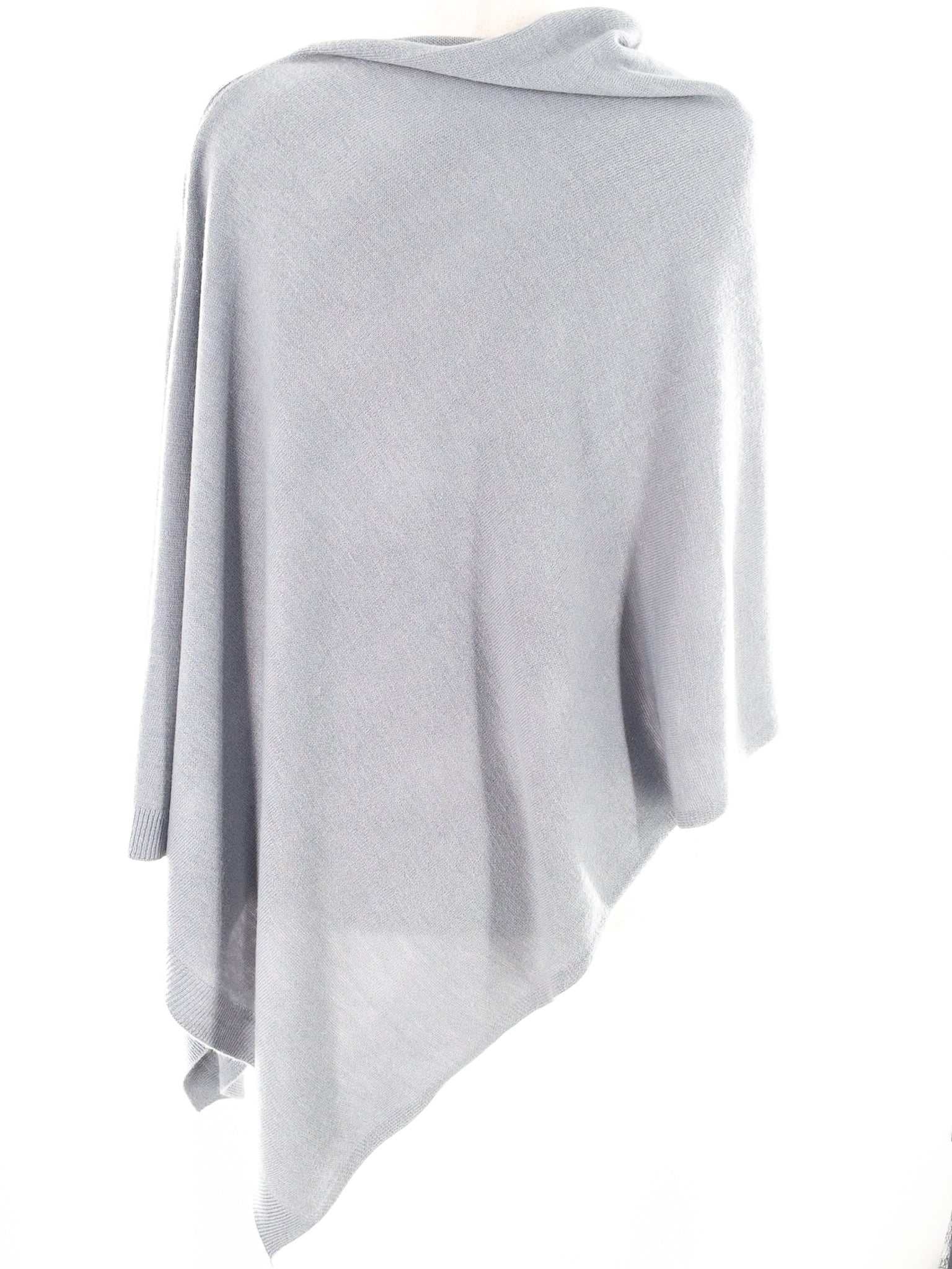 Dusty Blue Acrylic Size One Size Poncho