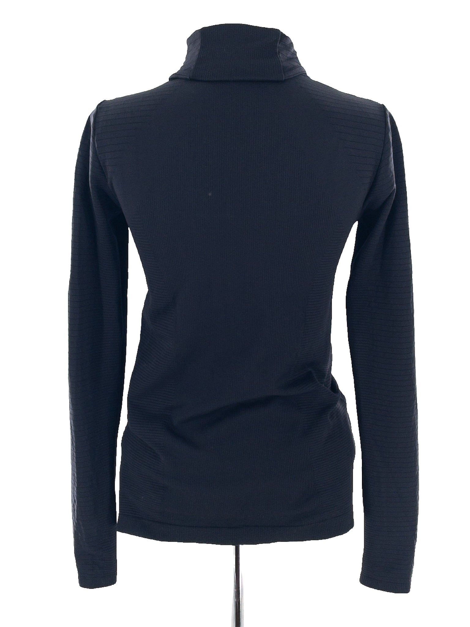 Athleta Black Ribbed Nylon Blend Size S T Shirts/Active