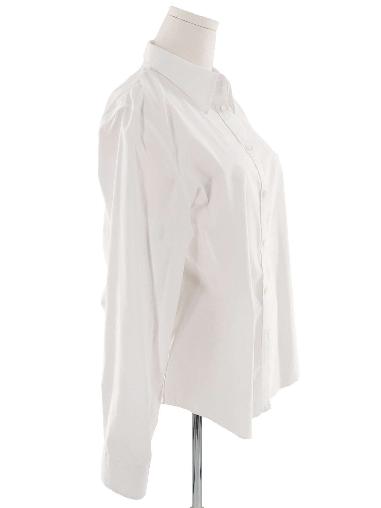 Chaps White Cotton Blend Long Sleeve Size XL Blouse