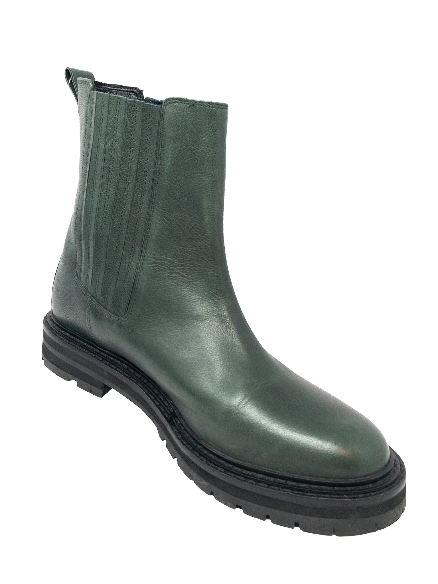 Boden Forest Green Leather 11 Bootie