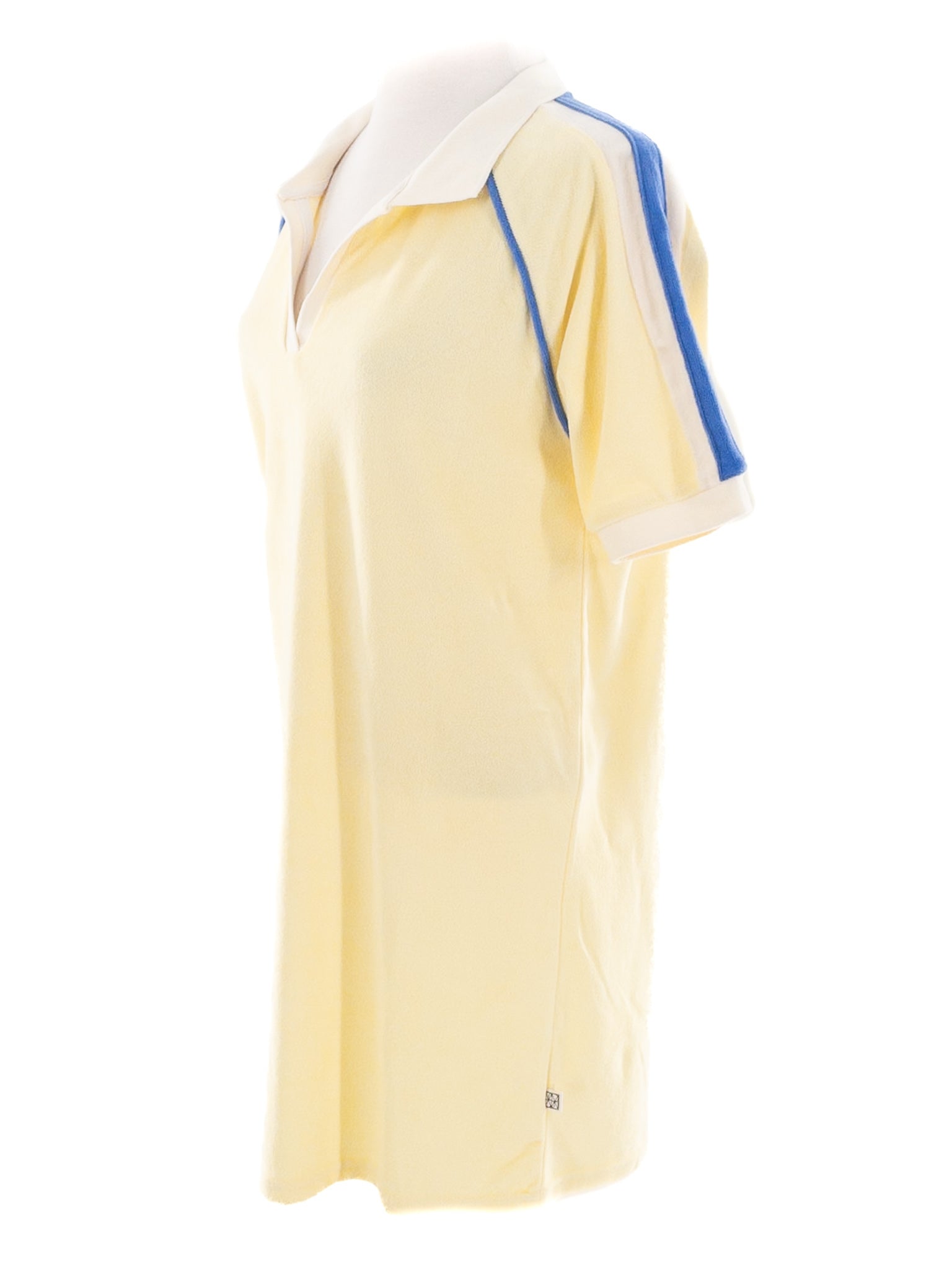 Araminta James yellow blue Cotton Short Sleeve Size M Dress