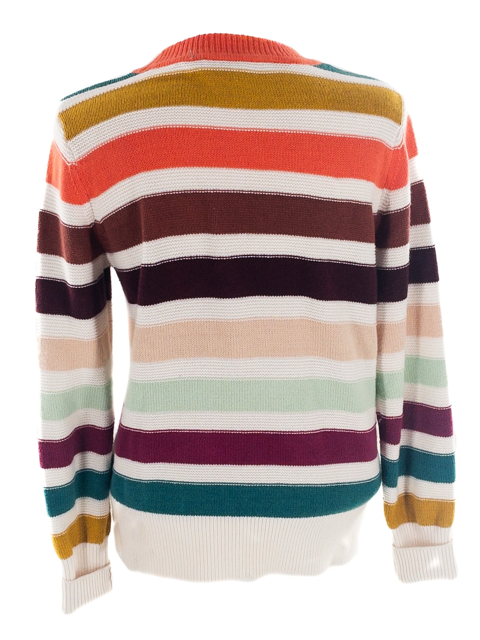 Loft Multi-Color Stripe Cotton Size M Sweaters