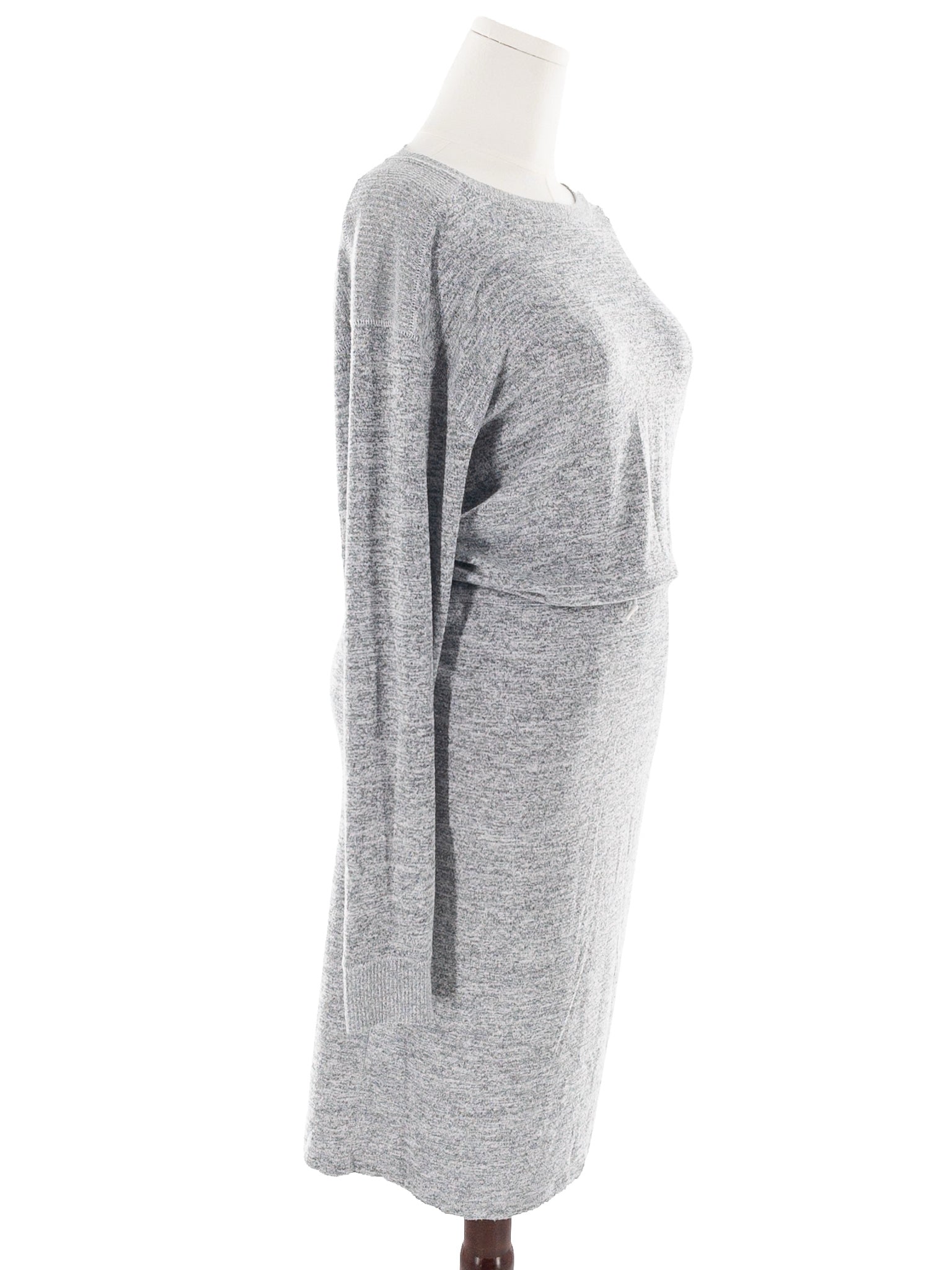 Rag & Bone Gray Heather Rayon Blend Long Sleeve Size M Dress