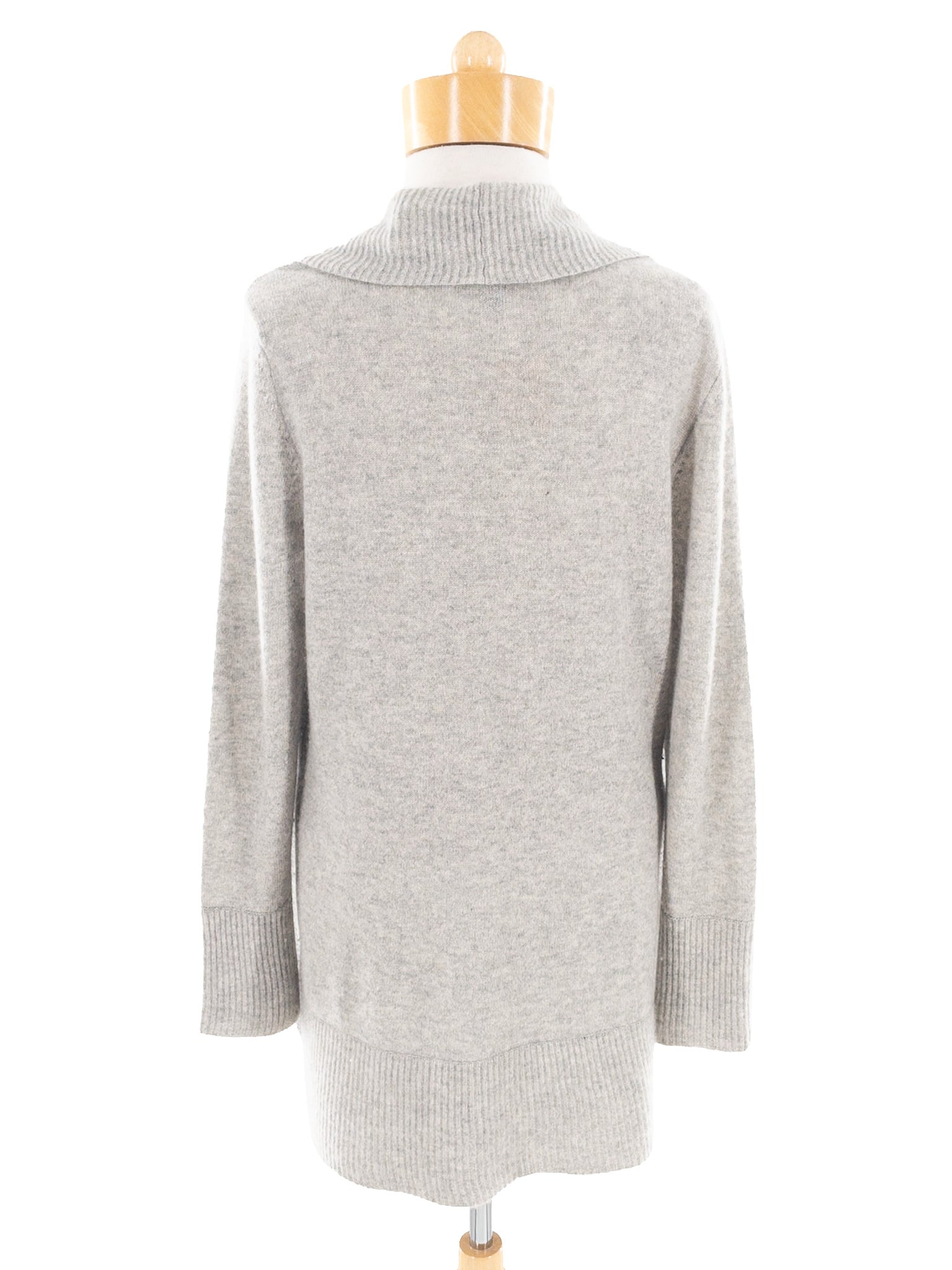 Charter Club Gray Open Front Cashmere Size M Cardigan