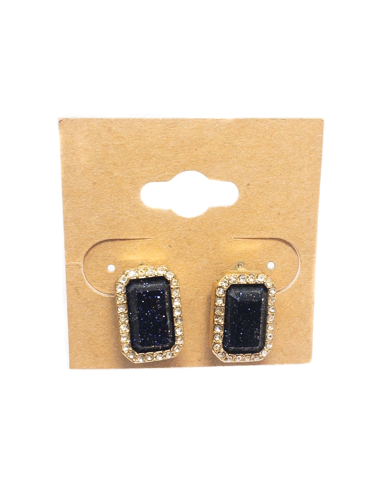 Midnight Blue Stone Earrings