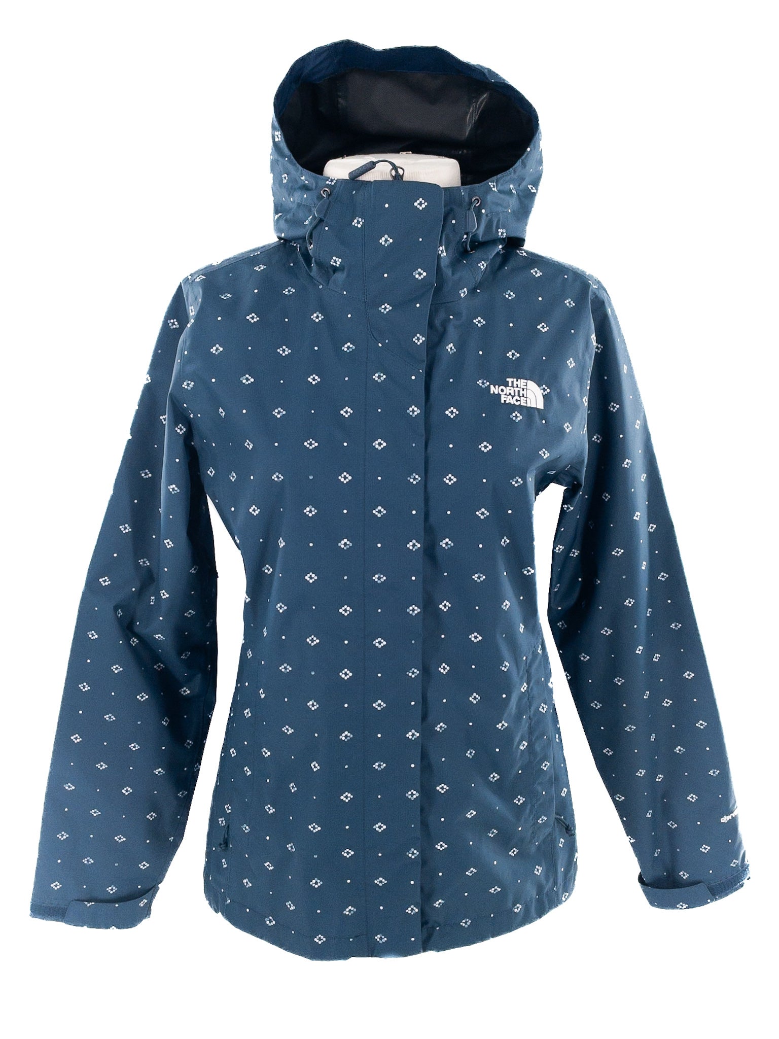 North Face Slate Blue Hooded Size S Jacket