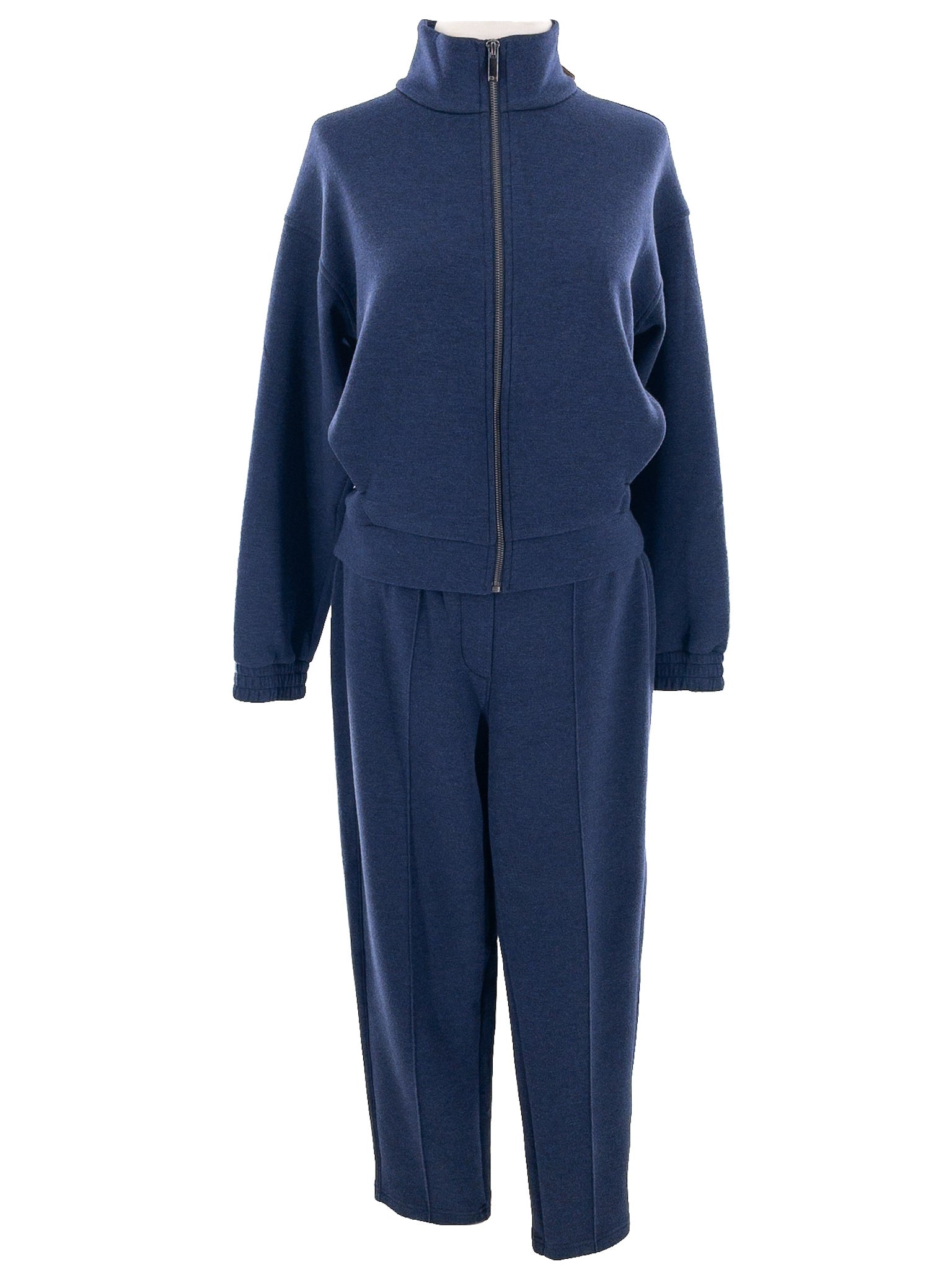 Spanx Navy Polyester Blend Straight Size SP Pants Set