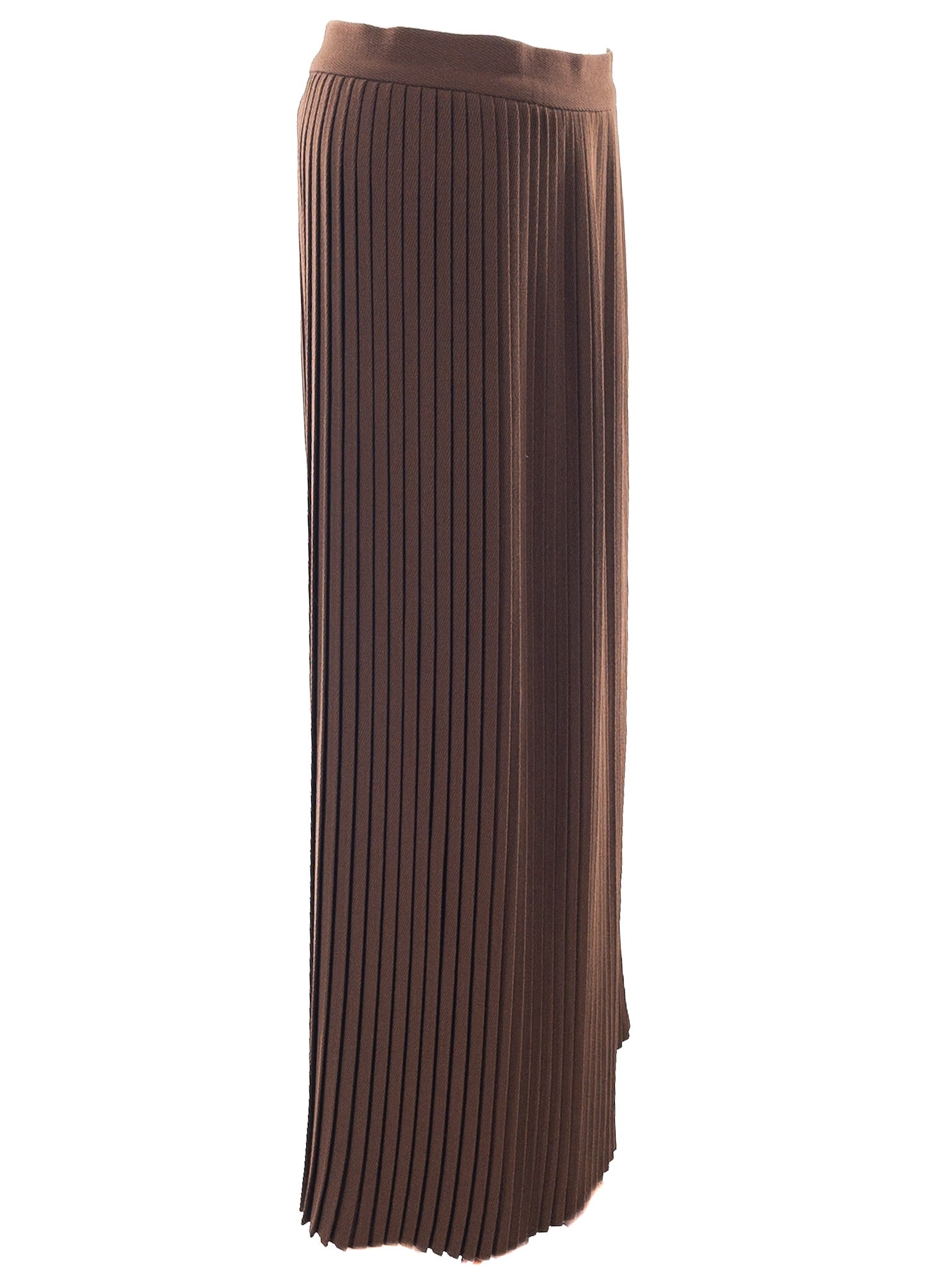 Joseph Abboud Brown Pleat Wool Size 10 Skirt