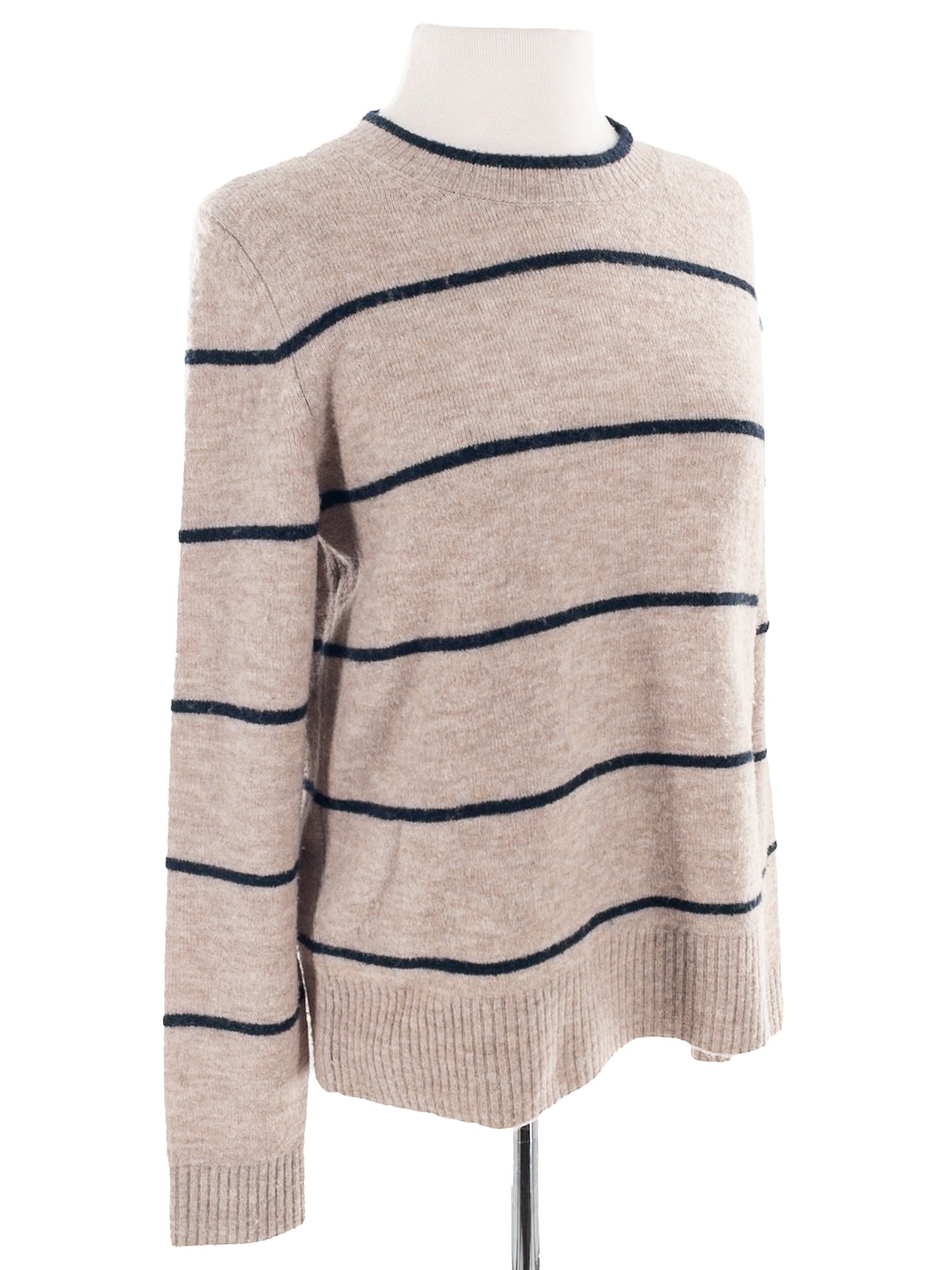 Banana Republic Tan Navy Stripe Acrylic Blend Size S Sweaters