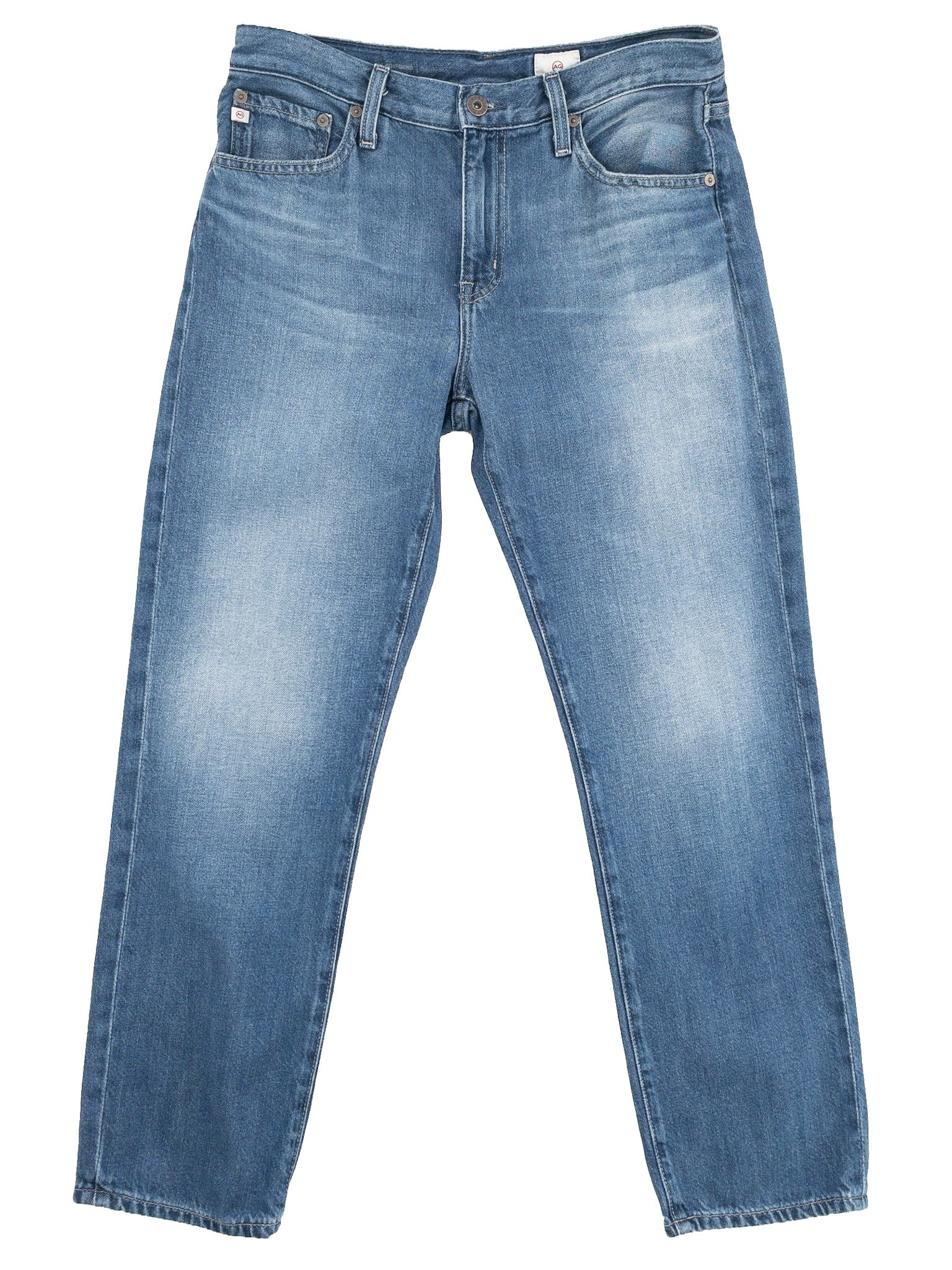 Adriano Goldschmeid Blue Washed Cotton Blend Straight Size 4 Jeans