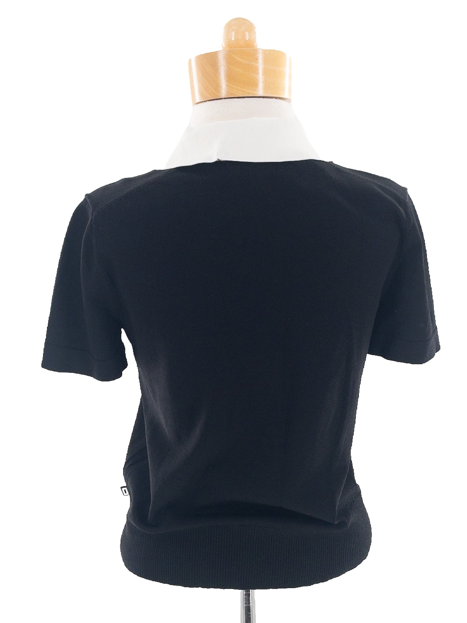 Karl Lagerfeld Black White Polyester Size S Sweaters