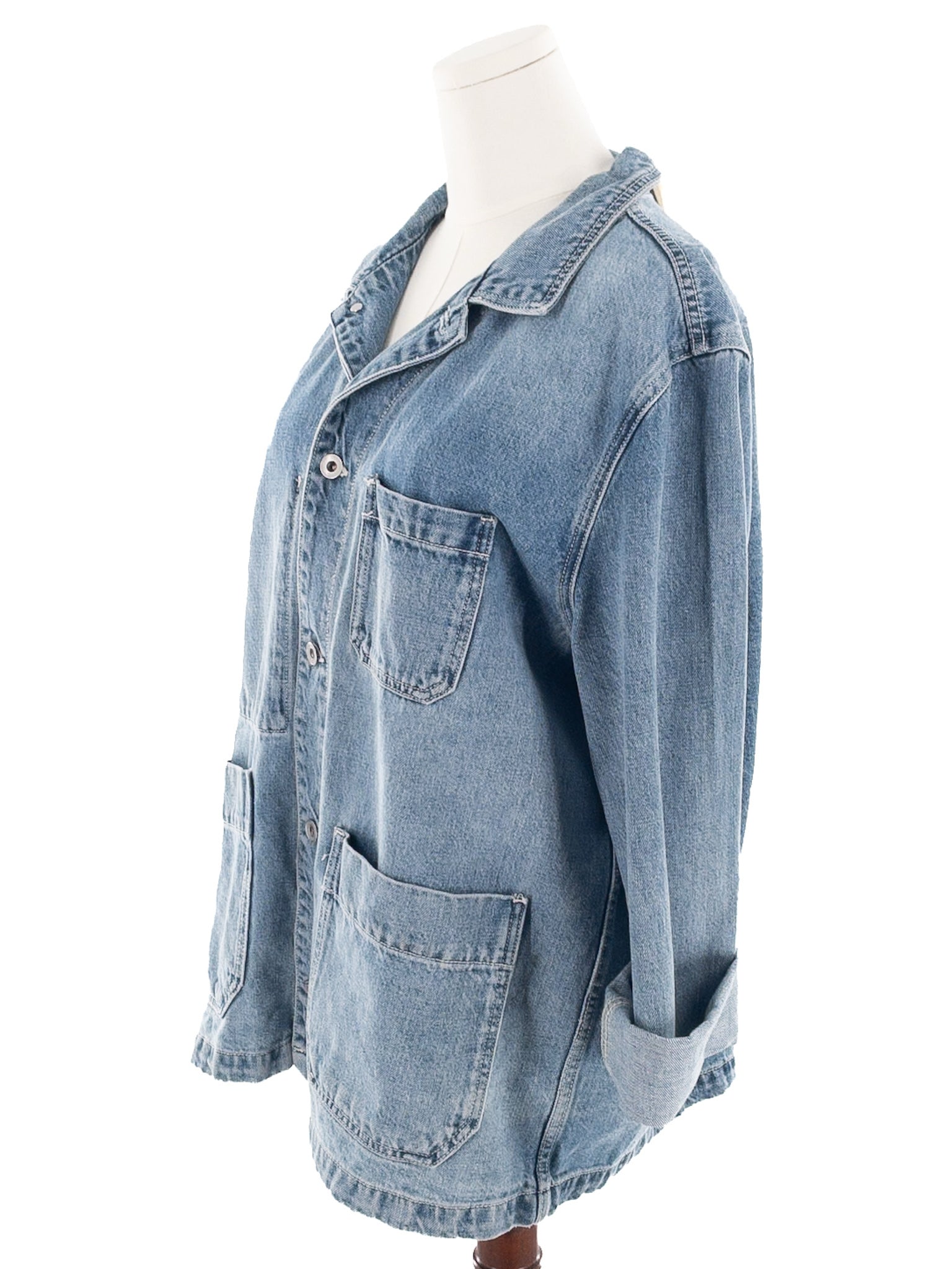 alex mill Blue Washed Denim Size XXL Blazer