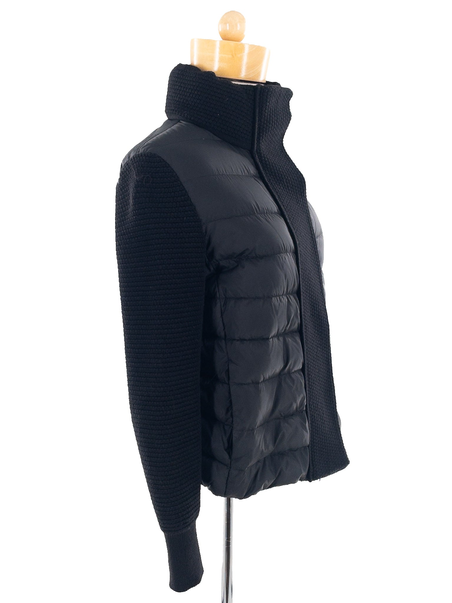 MONCLER Black Puffer Down Size S Jacket