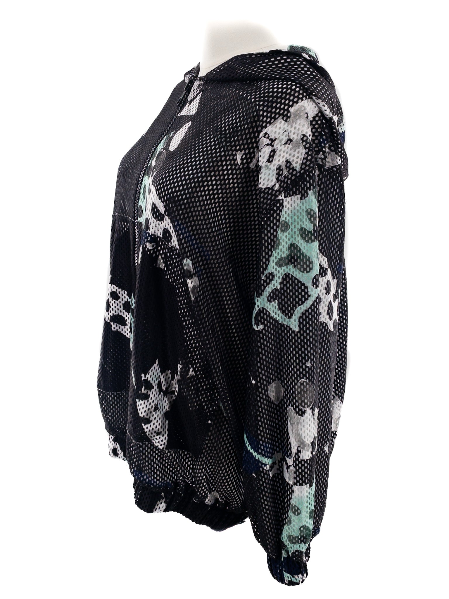 Igor Black White Mesh Polyester Size M Jacket